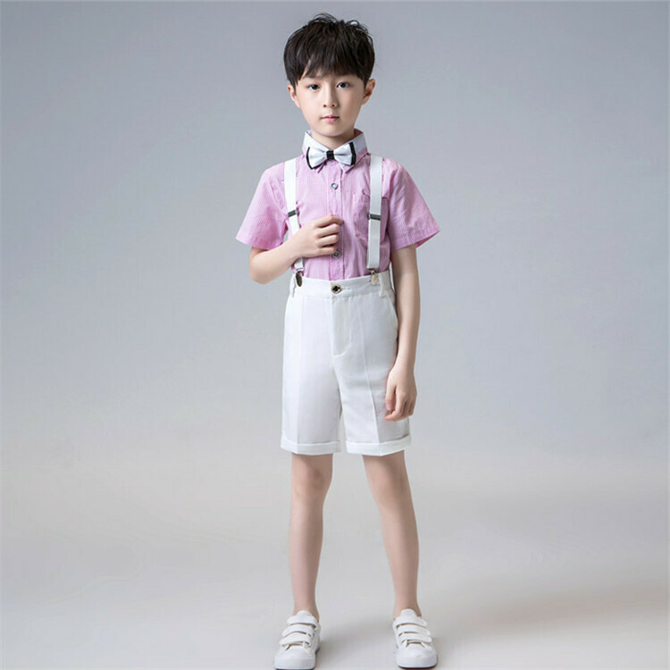 男の子 フォーマルスーツ 4点セット 子供服 スーツセット 上下セット キッズ ピアノ 舞台演出 花童 発表会 結婚式 男の子 ピンク ブルー 90cm 100cm 110cm 1cm 130cm 140cm 150cm 160cm Elegant