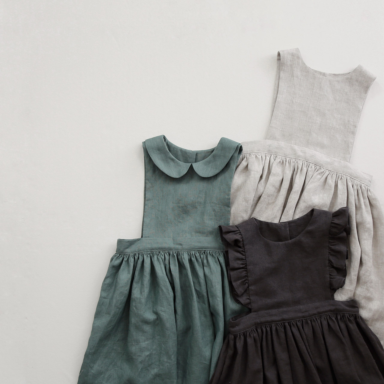 サイズアップ購入用 クラシックピナフォア 型紙のみ ベビーと子供服の型紙 Sani Pattern Shop