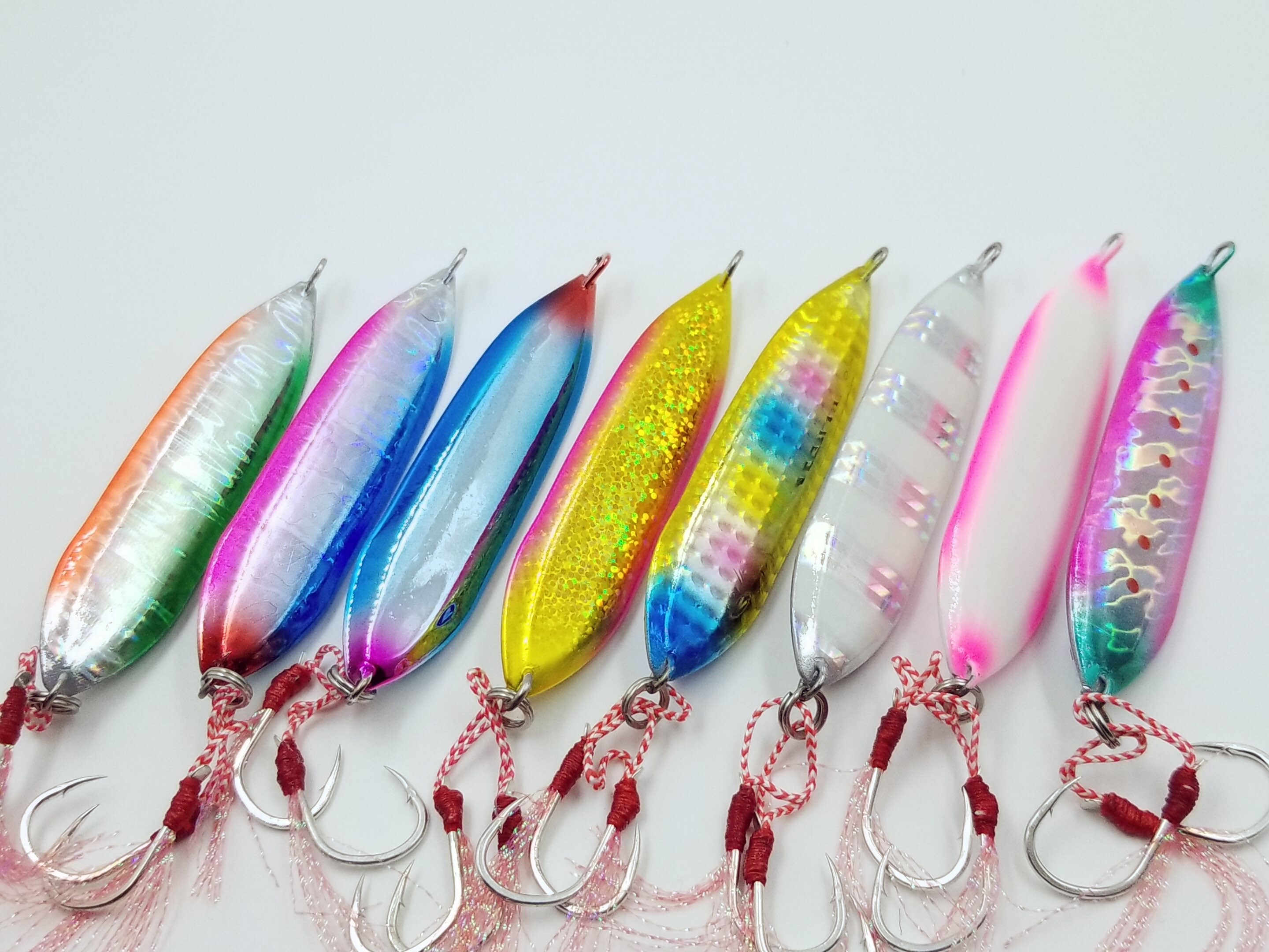 Allblue 60g メタルジグ スイミングアクションタイプ ８色セット ショアジギング Azon 釣之屋 Azon Fishing Tackle