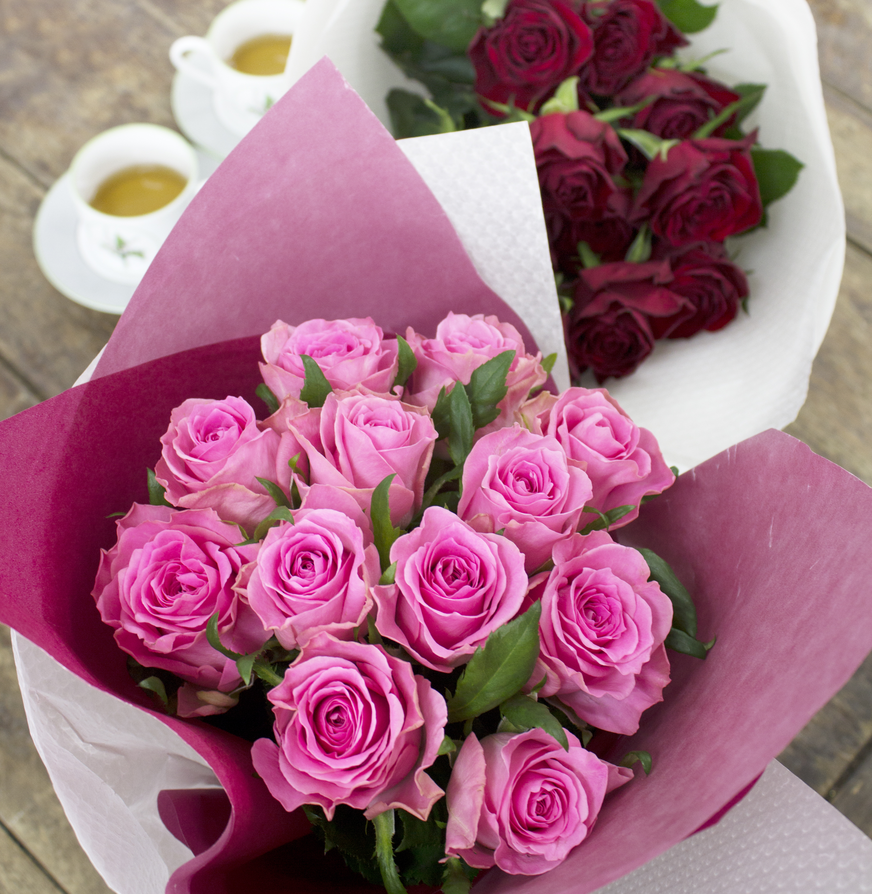 ダズンローズ 12本の薔薇の花束 Fresh Flower Pink Conoka Online Shop