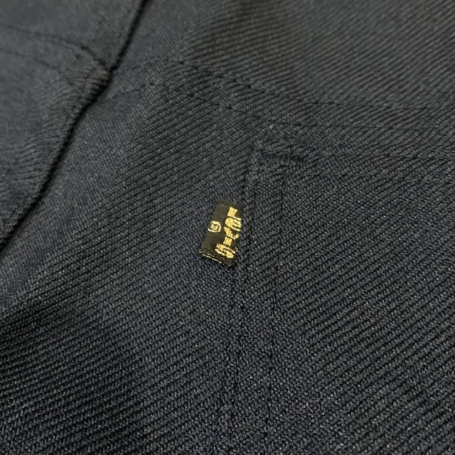 Original ドローコード リメイク イージーフレアパンツ スラックス 70年代 70s Levi S リーバイス Sta Prest スタプレ 517 ヴィンテージ ビンテージ ネイビー 紺色 フリーサイズ メンズw38 古着 ロングパンツ Vtg Cave 古着屋 公式 古着通販サイト