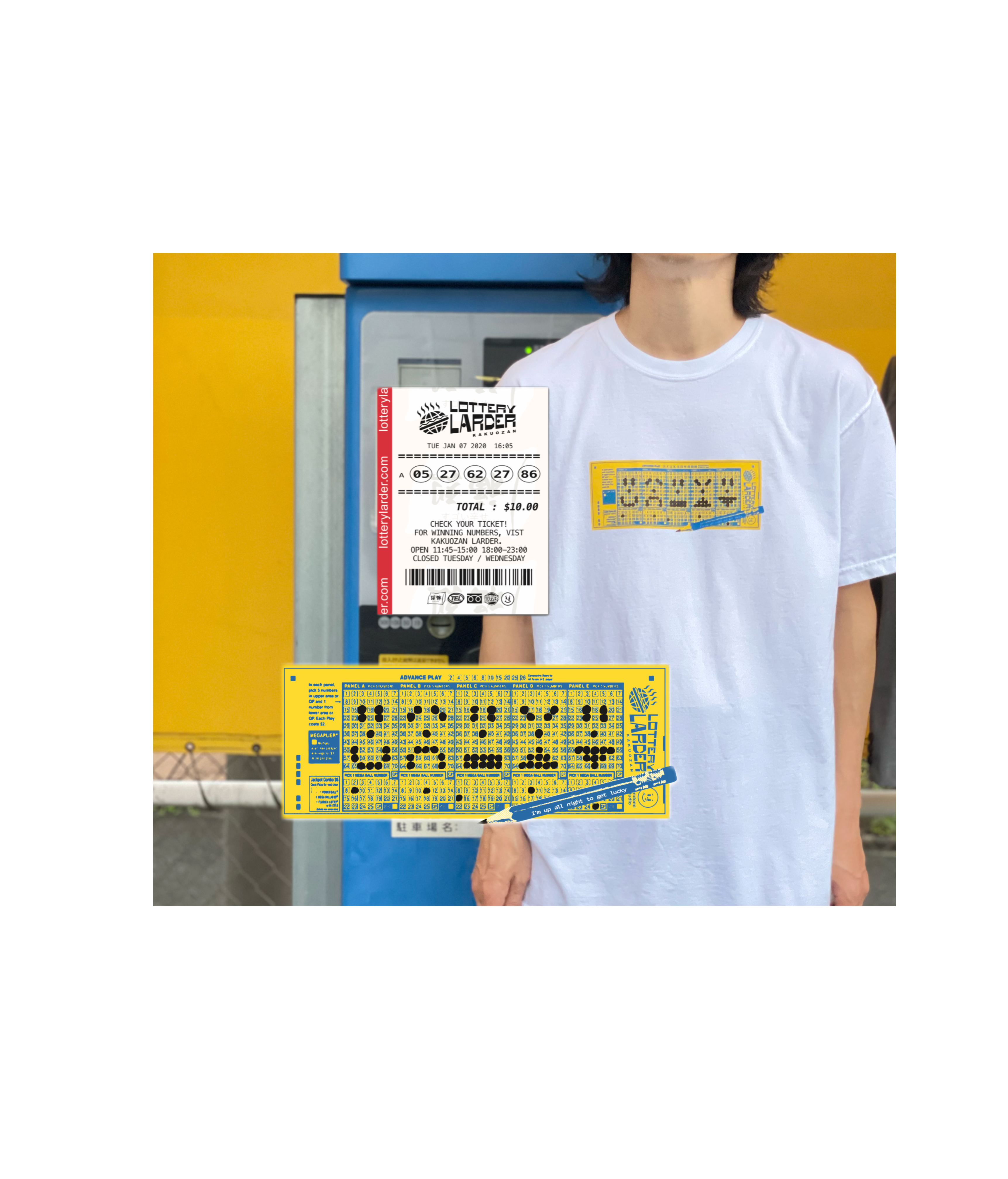 Hikaru Matsubara Larder Lottery Tシャツw ステッカー Kakuozan Larder Online Shop
