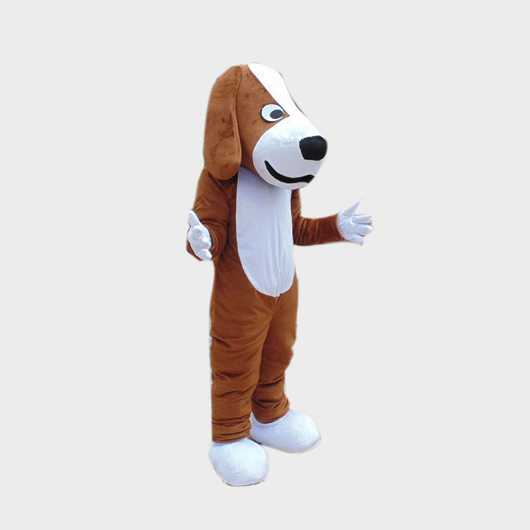 本格的着ぐるみ 犬 イヌ いぬ ワンチャン 大人用 ブラウン犬きぐるみ 3頭身タイプ 格安 良質 のぞき可 オーダーメイド コスプレ イベント用品 遊園地 お子様 展示場 マスコット キャラクター 動物 かぶりもの Mooncat