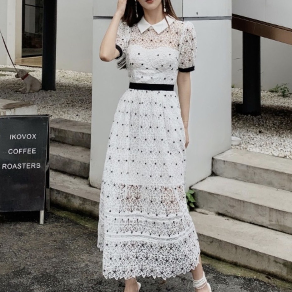 フレンチレトロ水玉ワンピース Millems