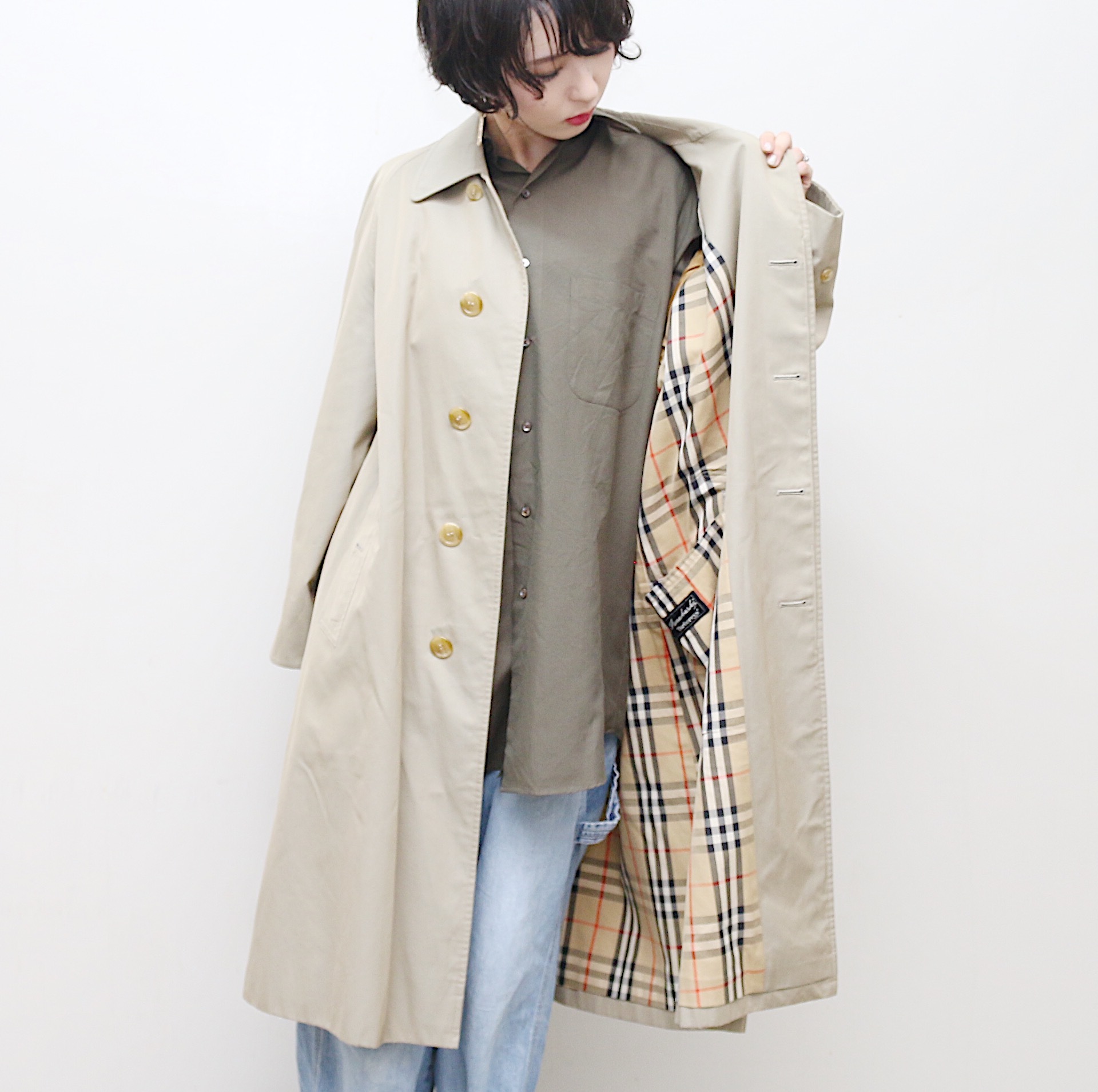 バーバリー ステンカラー コート Burberry Coat＃-