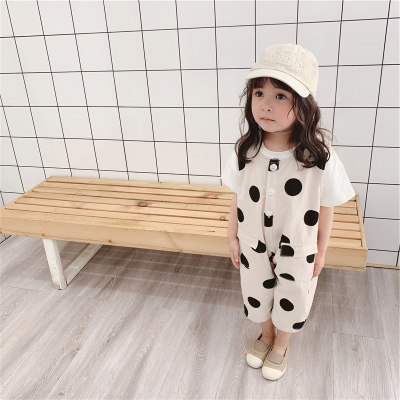 予約商品 韓国 子ども服 おしゃれ 安い 通販 かわいい 姉妹 兄弟 お揃いキッズ ベビー服 オーバーオール ドット柄 水玉 ズボン 子供服 サロペット カジュアル 男の子 女の子 赤ちゃん ジュニア おそろい 洋服 オシャレ 80cm 90cm 100cm 110cm 1cm