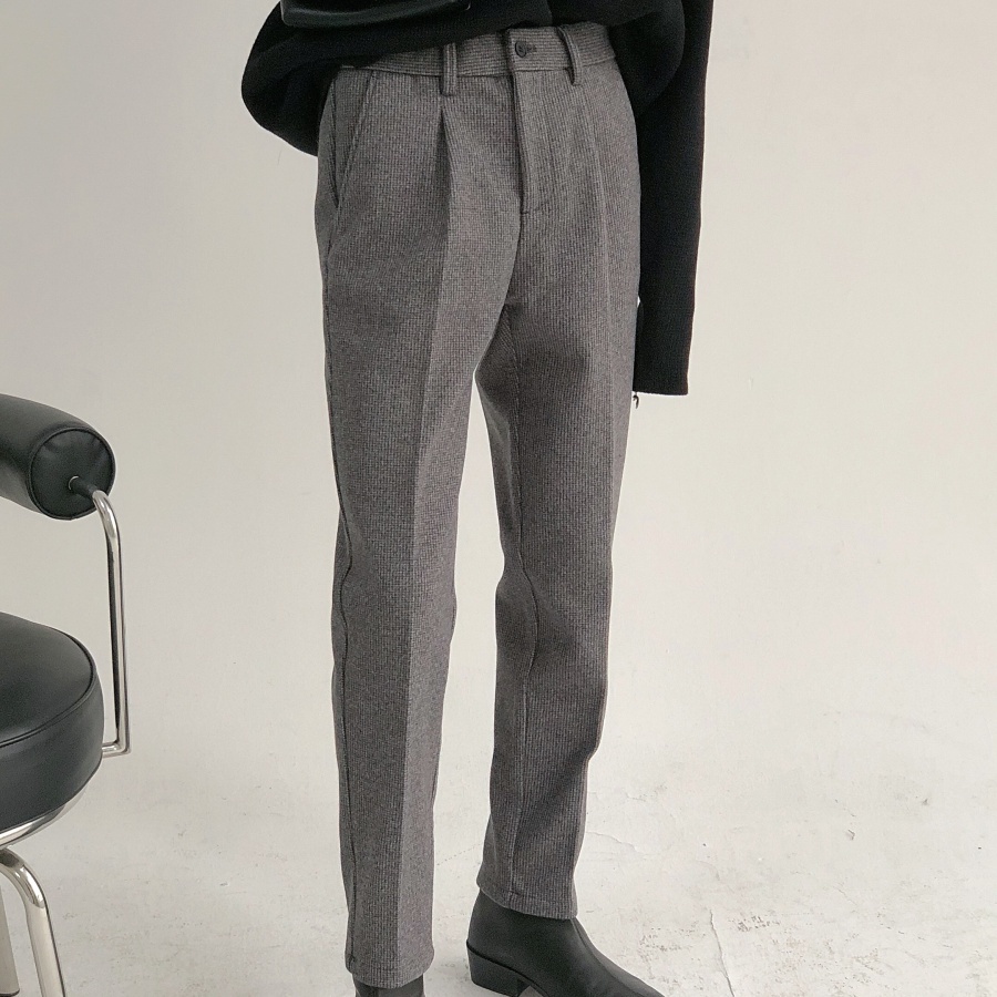 千鳥格子ウールパンツ Mu0522 韓国メンズファッション通販サイト Munano