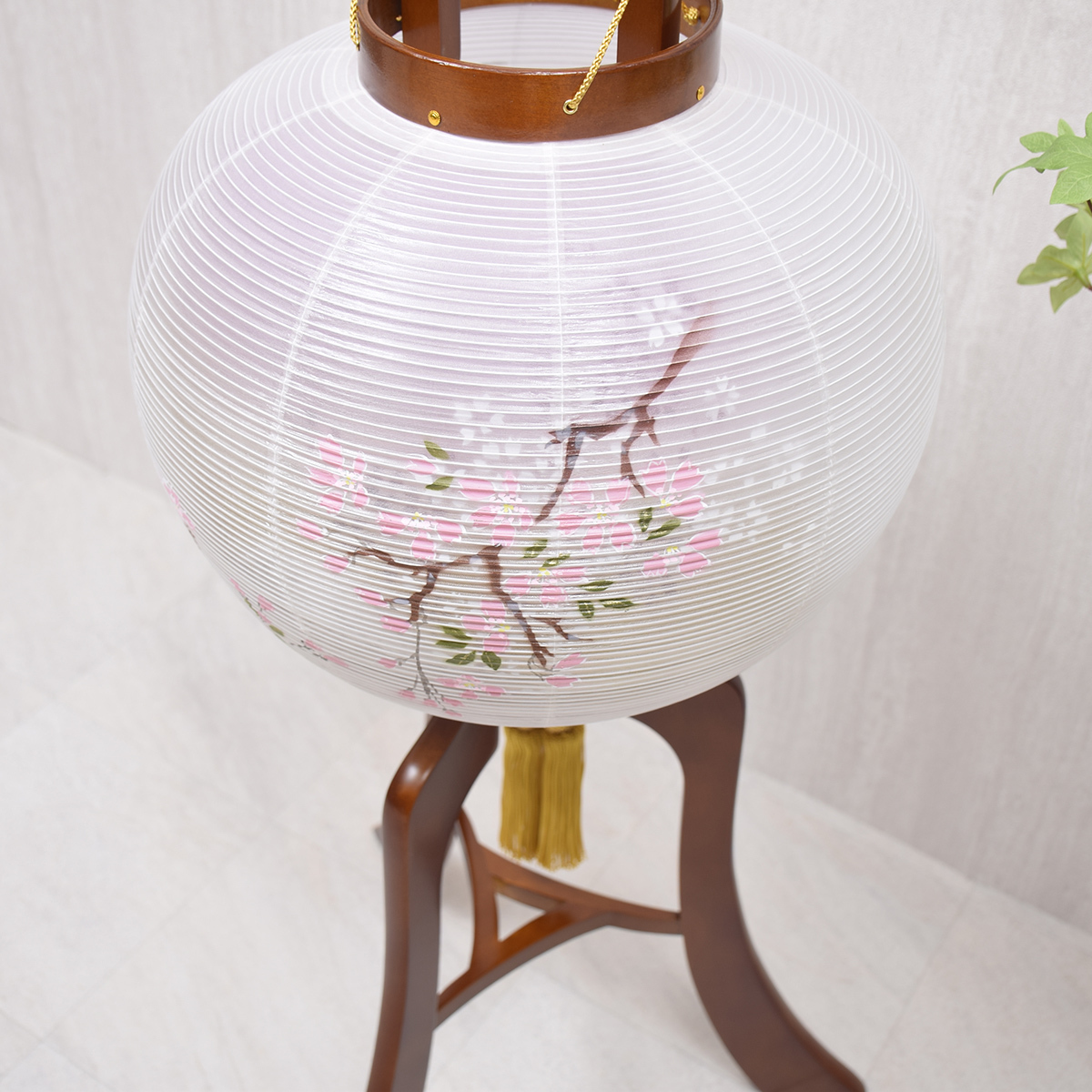 大内行灯 富士に桜 11号 盆提灯 モダン おしゃれ 岐阜提灯 Suzutame 雛人形 五月人形 羽子板 破魔弓 盆提灯 鈴為 スズタメ