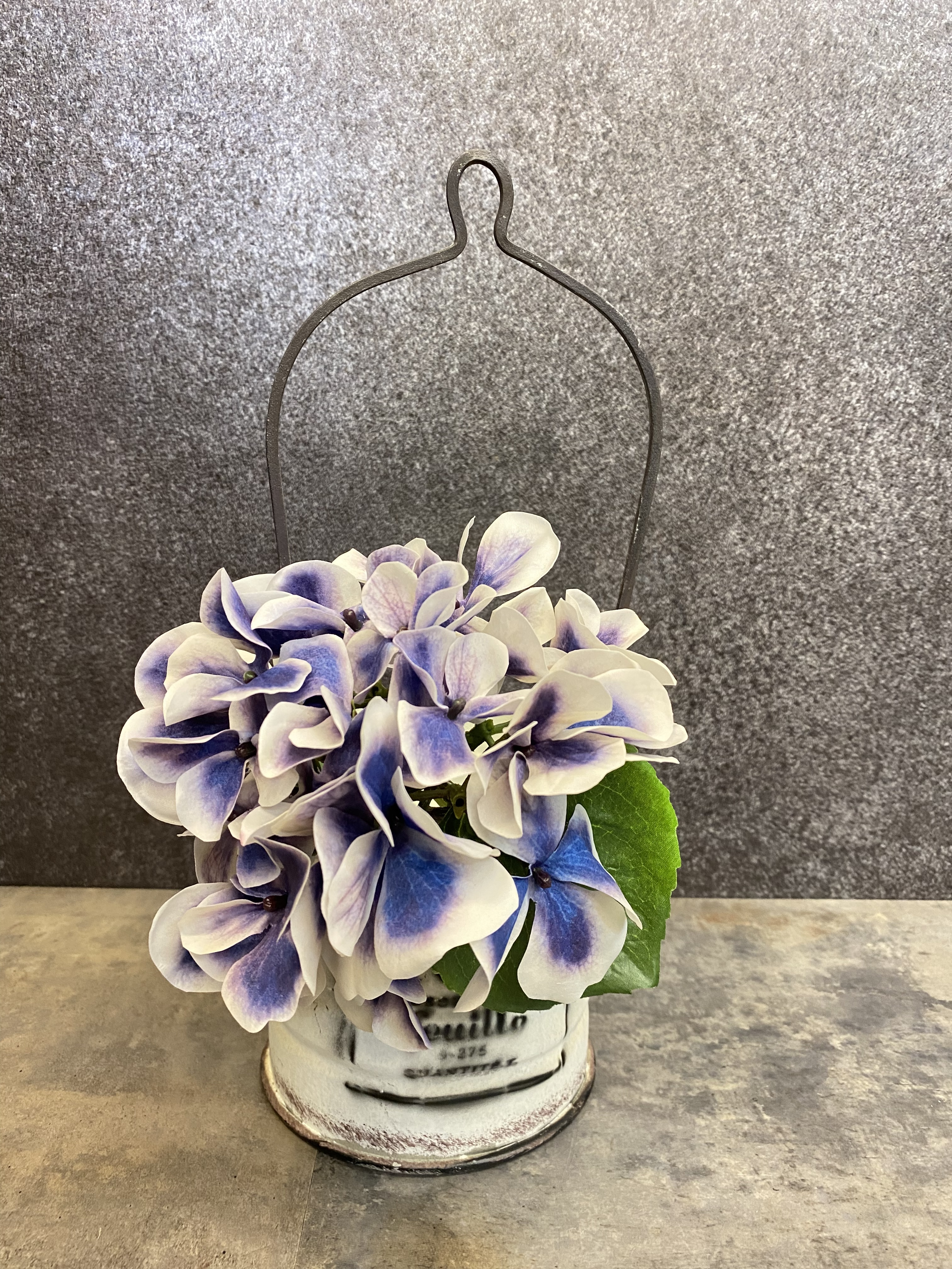 光触媒造花 アジサイ クリームネイビー Sunfairy サンフェアリー