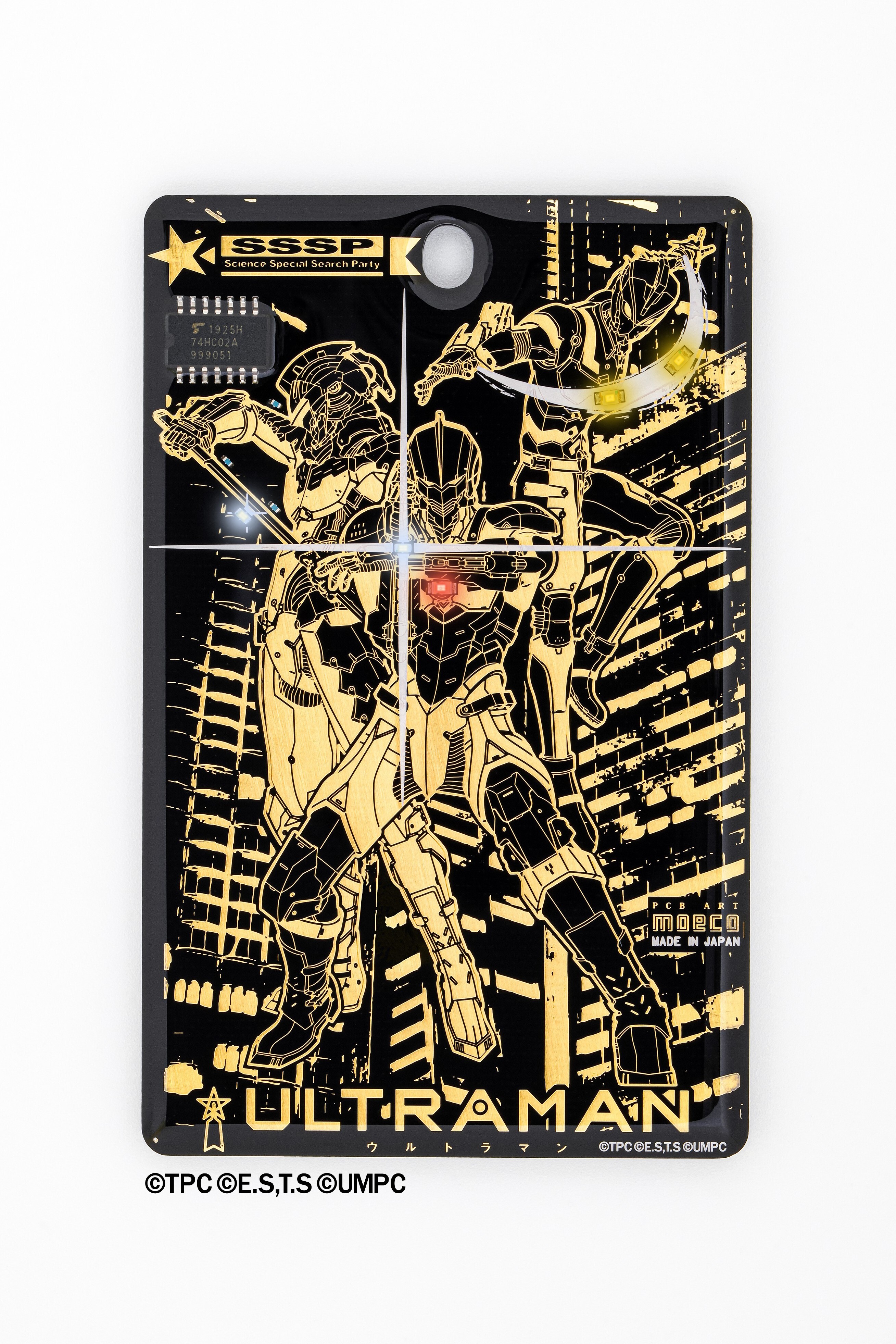 Flash ウルトラマン 基板アート Icカードケース 名入れ無料サービス実施中 Pcb Art Moeco