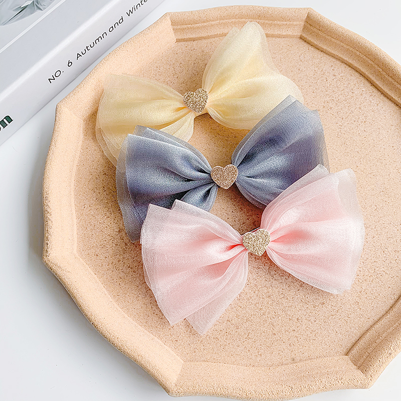 キッズ 大きいリボン ハートモチーフ 髪飾りクリップ 女の子 子供 かわいい リボン 卒業式 七五三 髪飾り 卒業式 入学式 子供 ヘア アクセサリー 髪かざり 韓国レディース キッズファッション Londonbridge ロンドンブリッジ