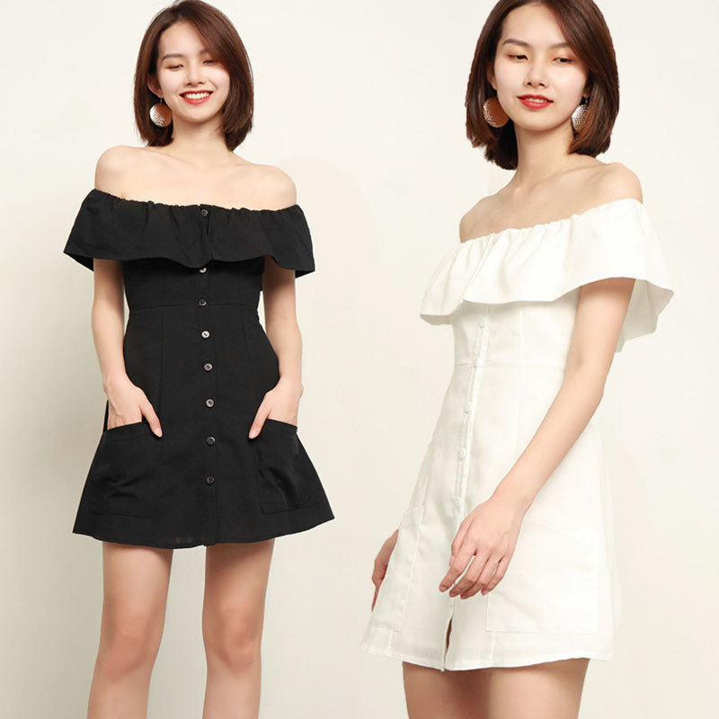 小川 交換可能 強化する 白 オフショル ワンピース Syain Jp