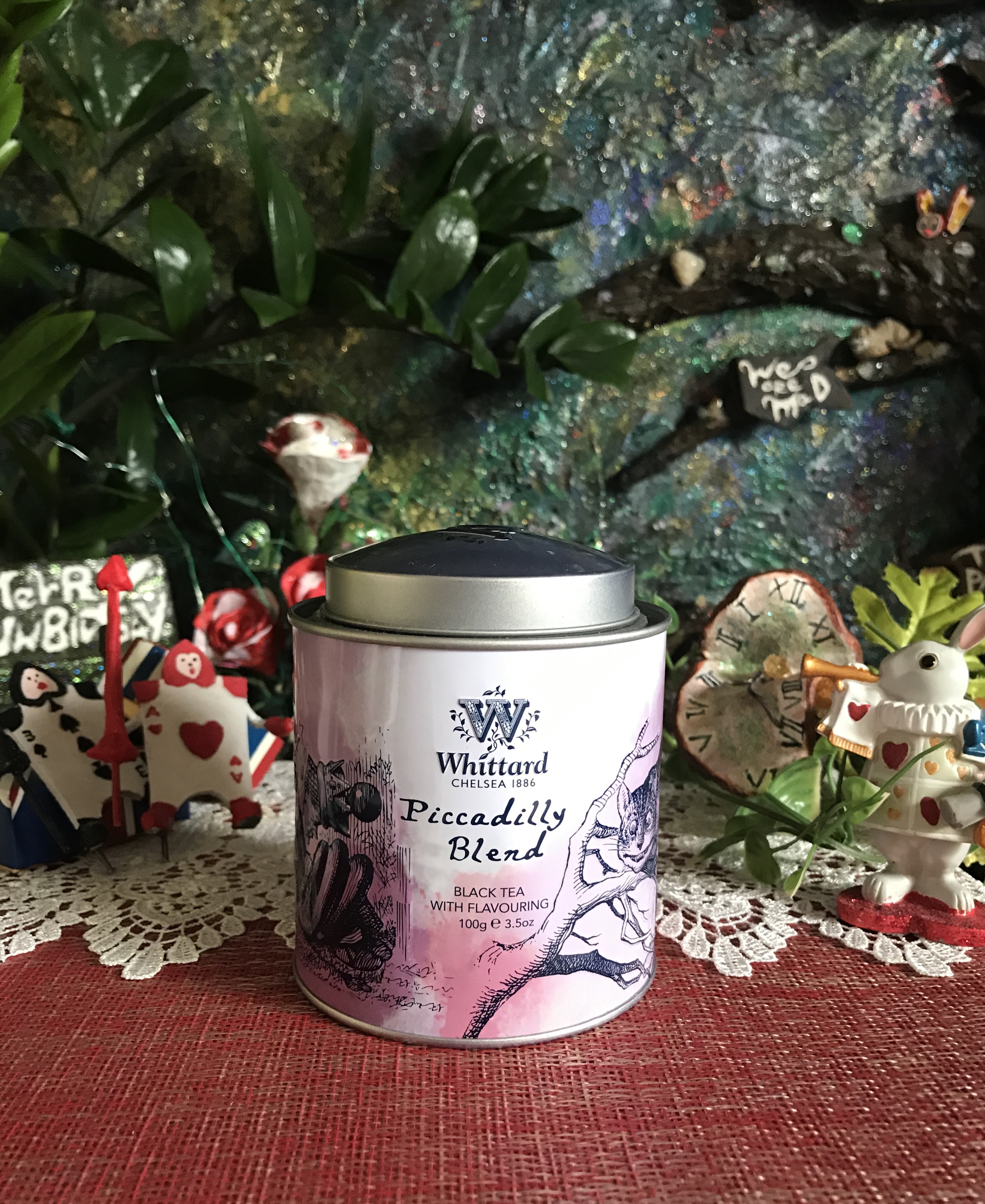 紅茶 難あり 不思議の国のアリス ウィッタード Piccadilly Blend 大缶 Merry Unbirthday
