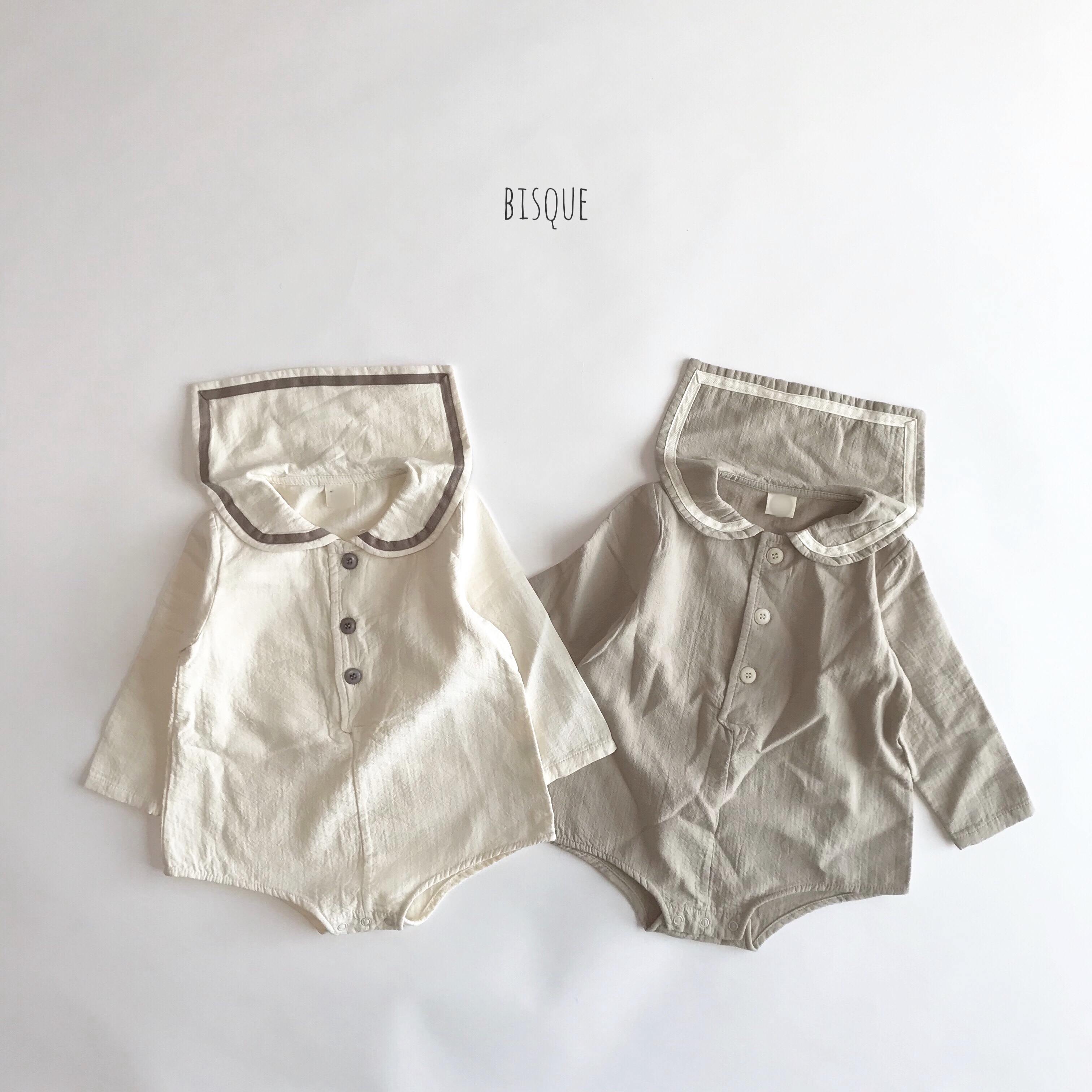 セーラーロンパース 韓国子供服 Bisque びすく