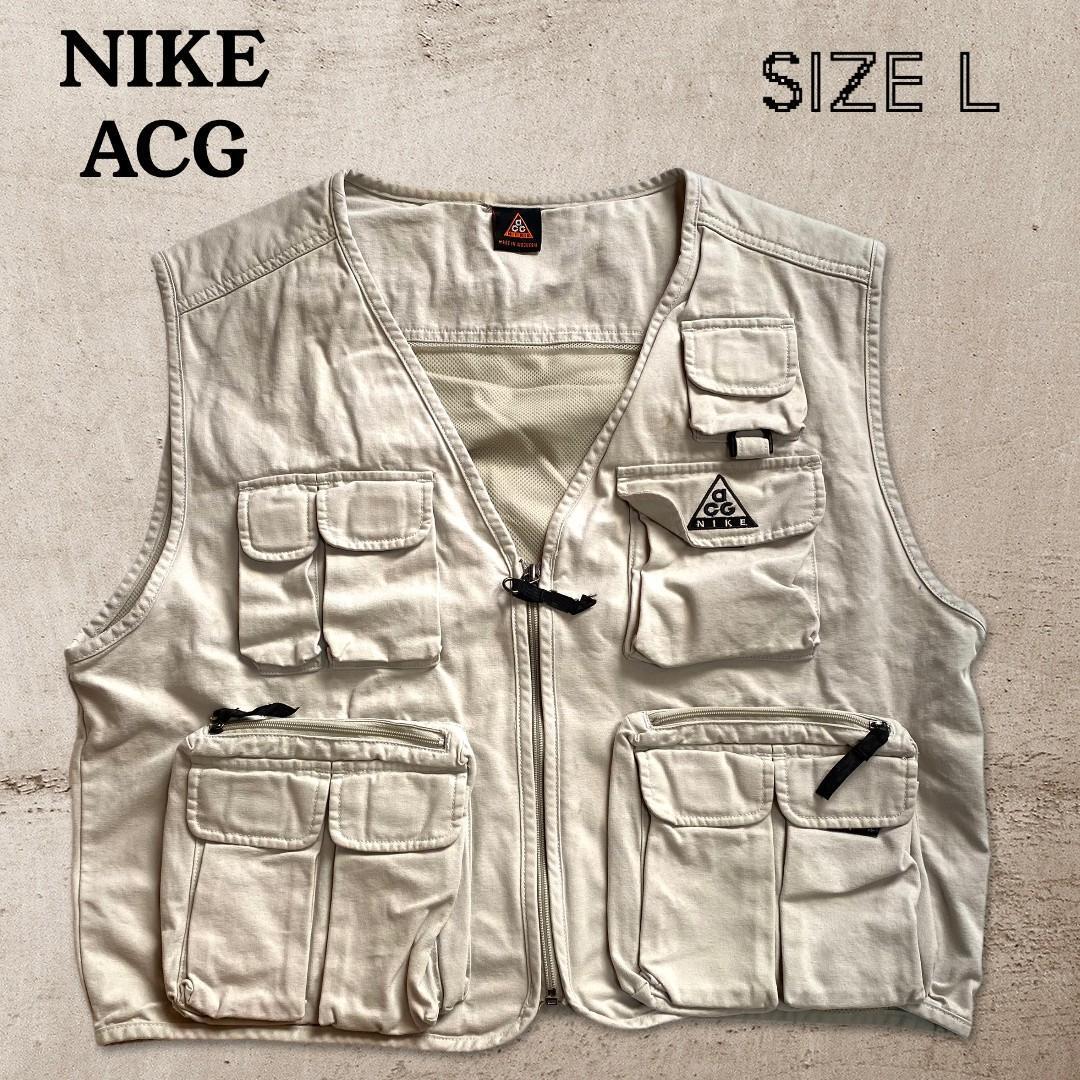 古着男子 古着女子 Nike ナイキ Acg フィッシングベストo547 Dust Magnet Club ヴィンテージ古着 トレンド古着 アメカジ 90s コレクティブル