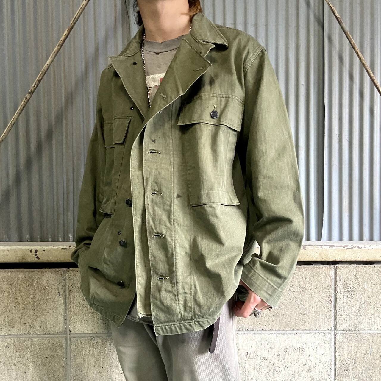 40s US NAVY N-3 HBT JACKET 40-