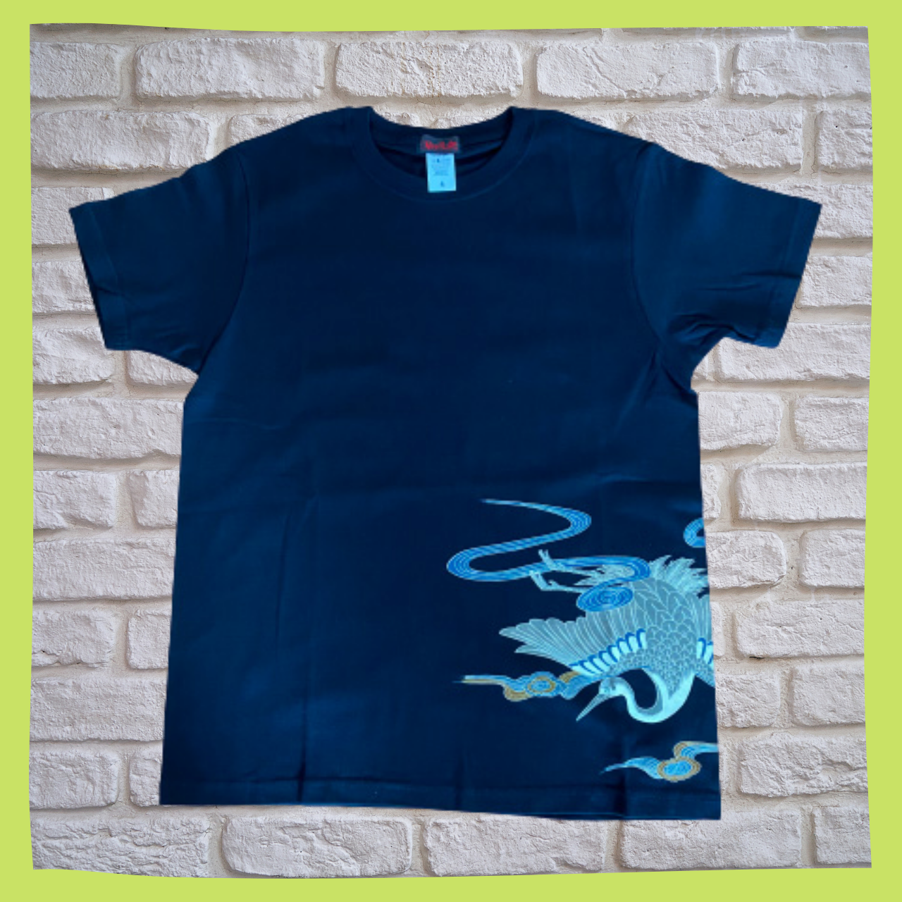 今だけ２５ Off 送料無料 ツル 和柄 ｔシャツ Adult Crane T Shirt Size ｓ Black 半袖 メンズ レディース 綿100 和風 粋 人気 ユニーク Enkimono Wa Japanese Retro Modern