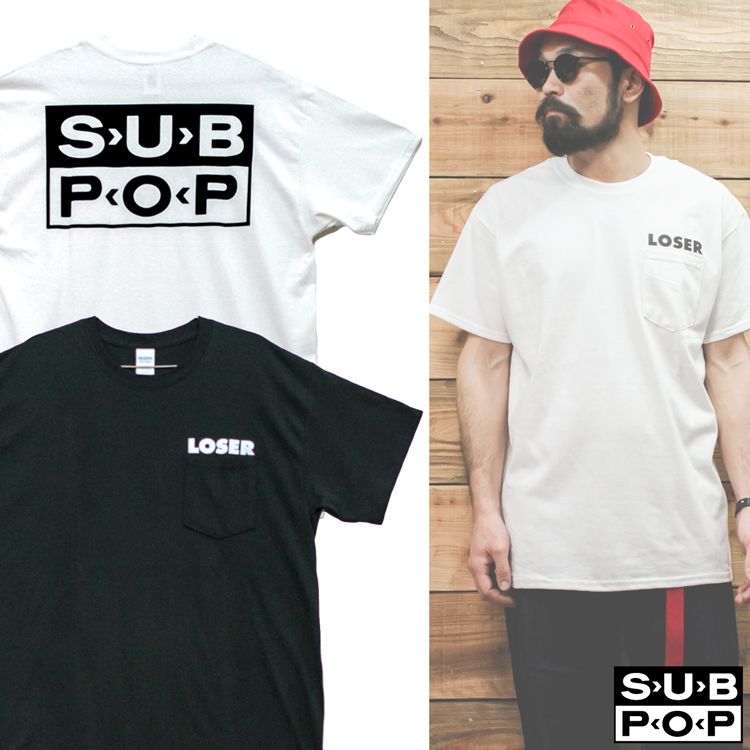 Sub Pop Loser オルタナ ロック グランジ バンド ポケtシャツ ポケットtシャツ Ssteepk Subpop Loser Oguoy Destroy It Create It Share It