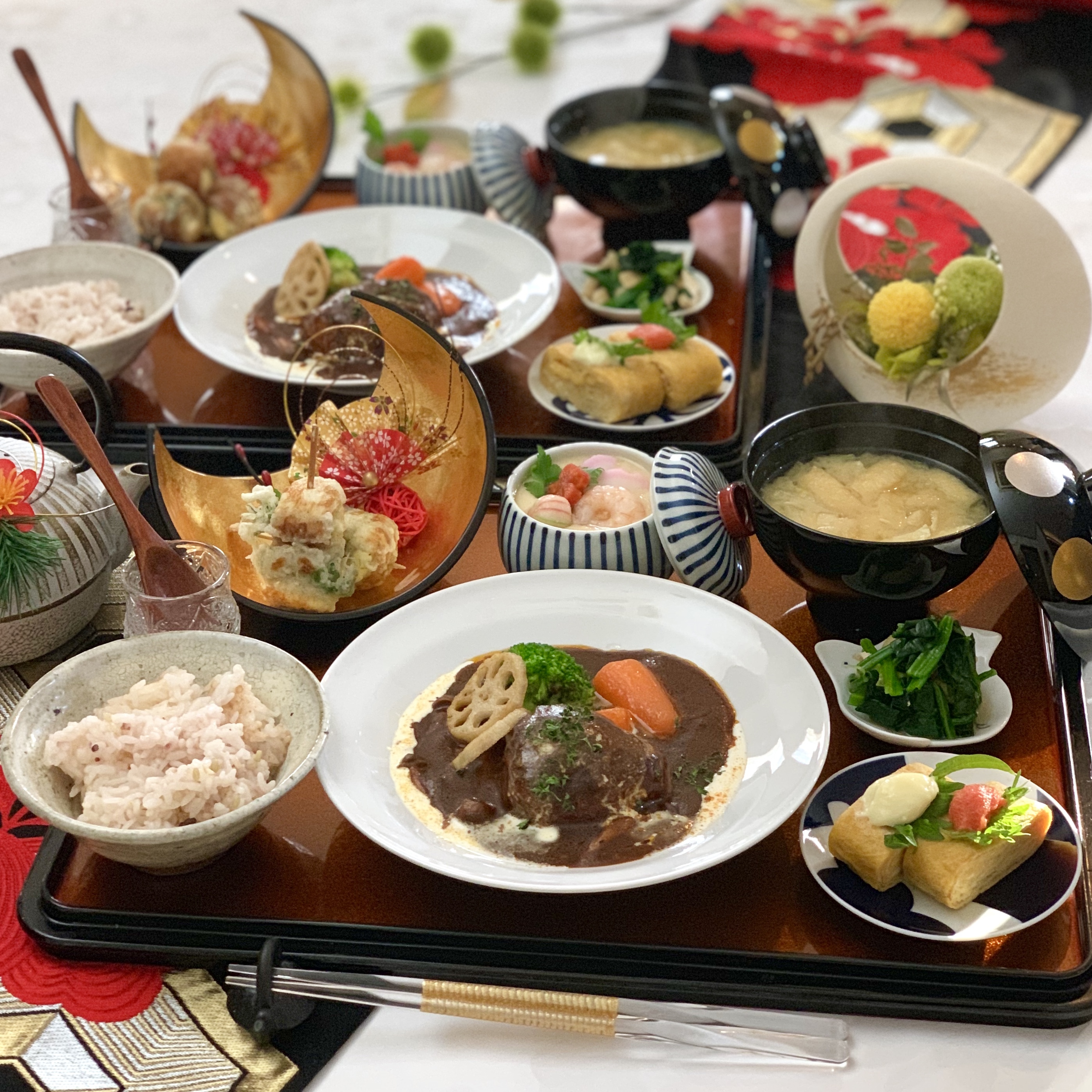 煮込みハンバーグと和食 献立まとめ買い 料理教室 Ohana Kitchen