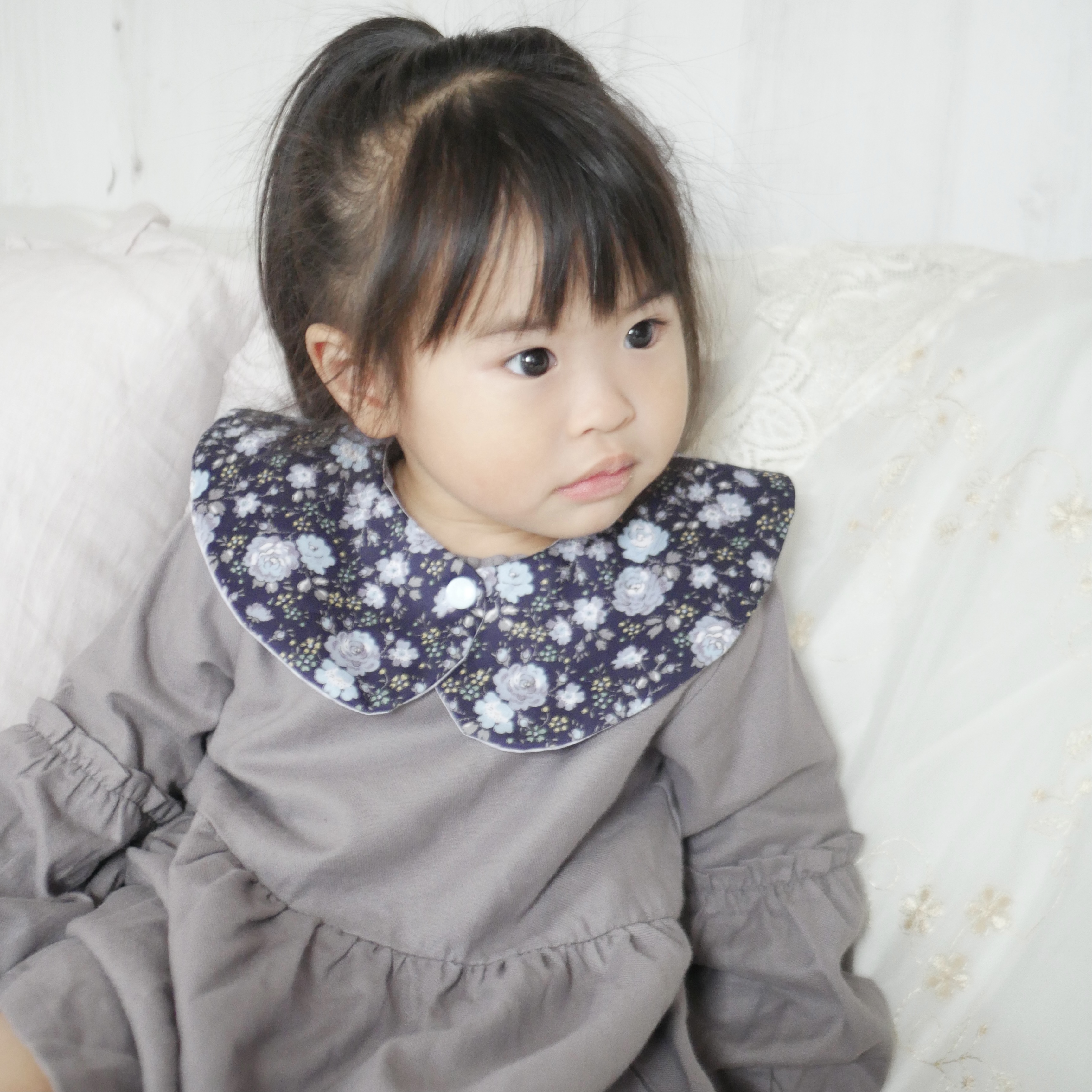 Felicite Frozen Navy つけ襟スタイ Mon Petit Ange