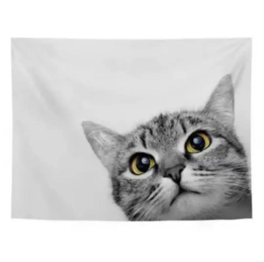 子猫 布ポスター タペストリー 北欧風 インテリア 雑貨 壁掛 Hidamari