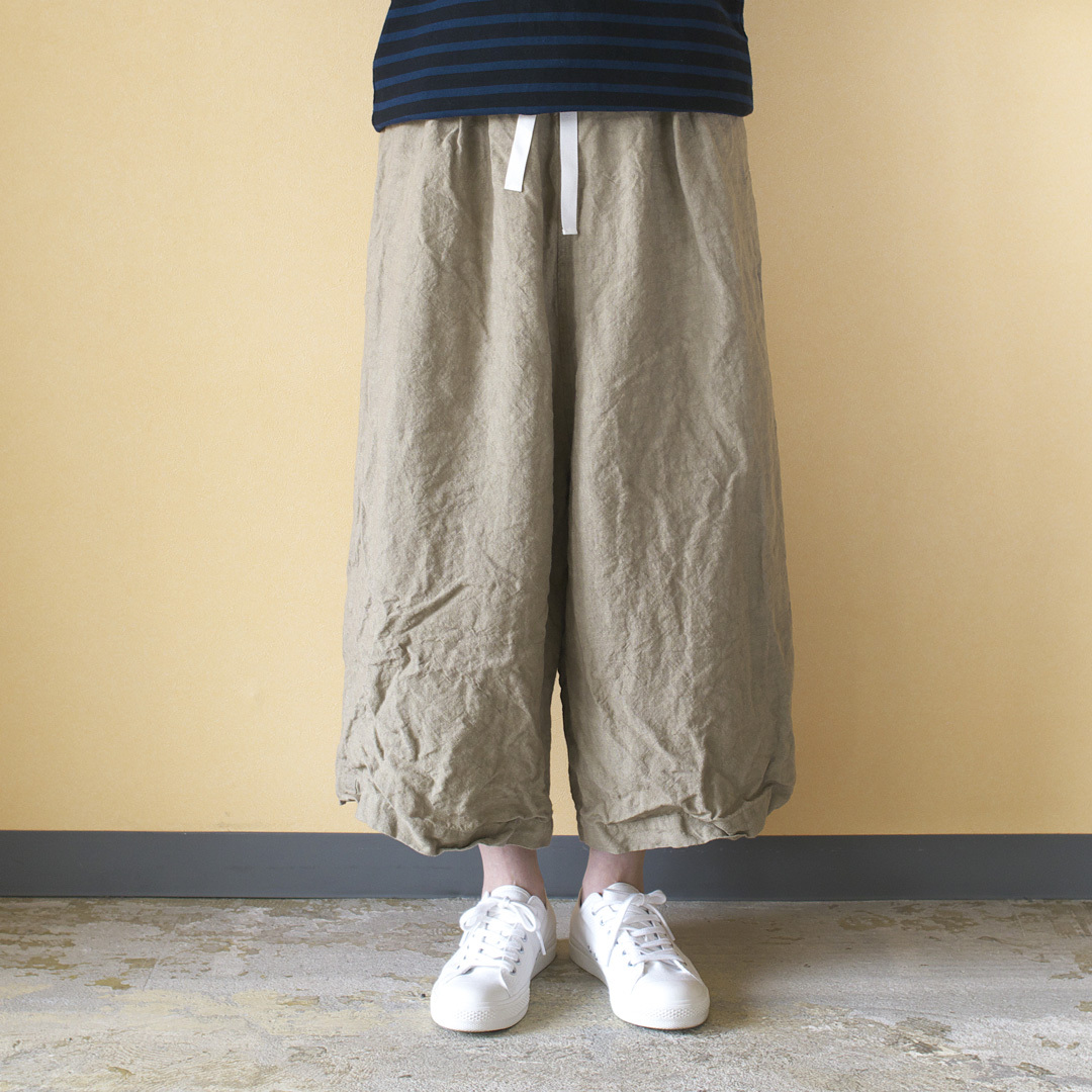 Gauze ガーゼ linen roomy pant リネンルーミーパンツ・ホワイト CHELSEA チェルシーオンラインショップ 四日市
