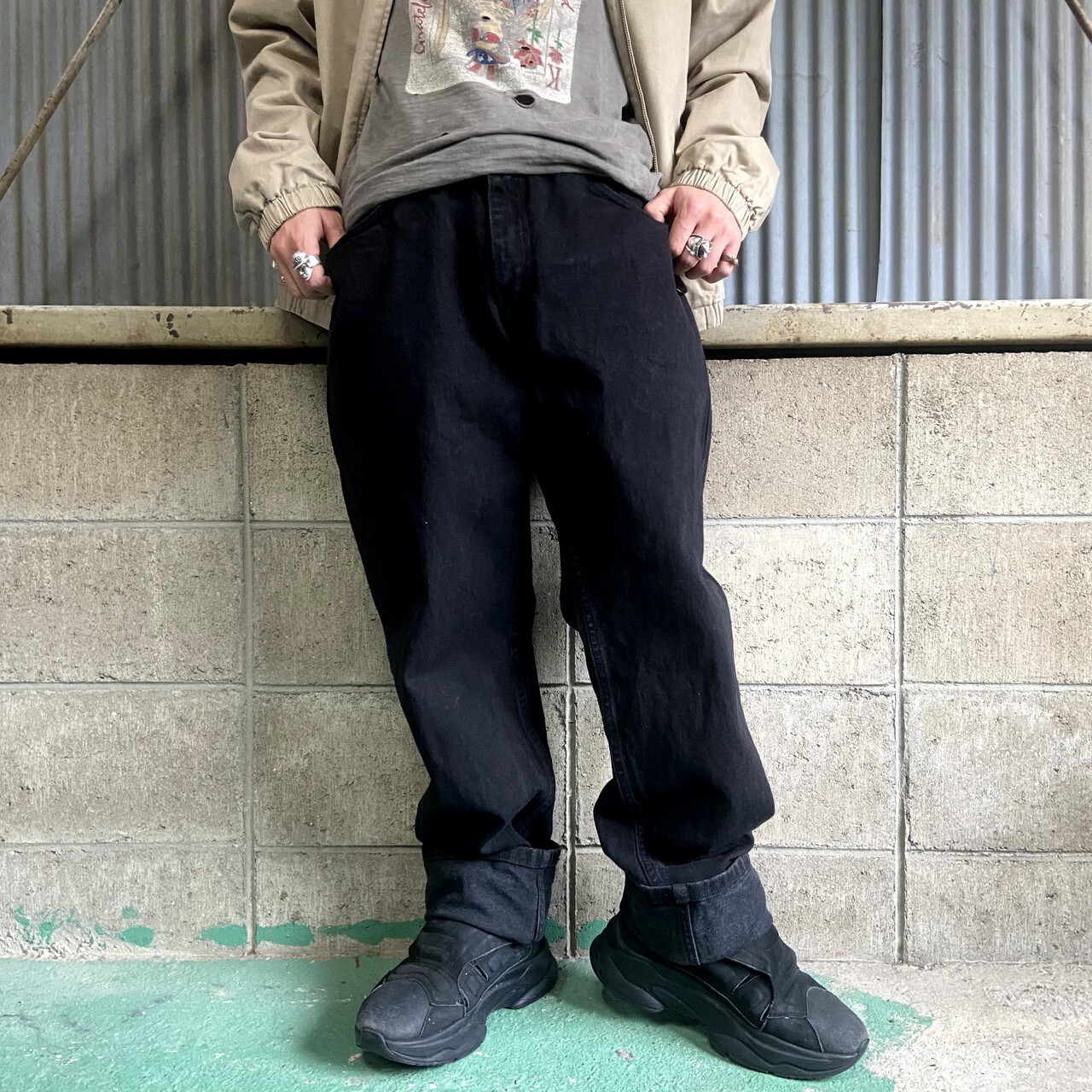 Lee リー Reguular Fit テーパード ブラック デニムパンツ メンズw38 古着 ジーンズ 黒 デニムパンツ Al Cave 古着屋 公式 古着通販サイト 8 31まで 夏物最大50 Off開催中