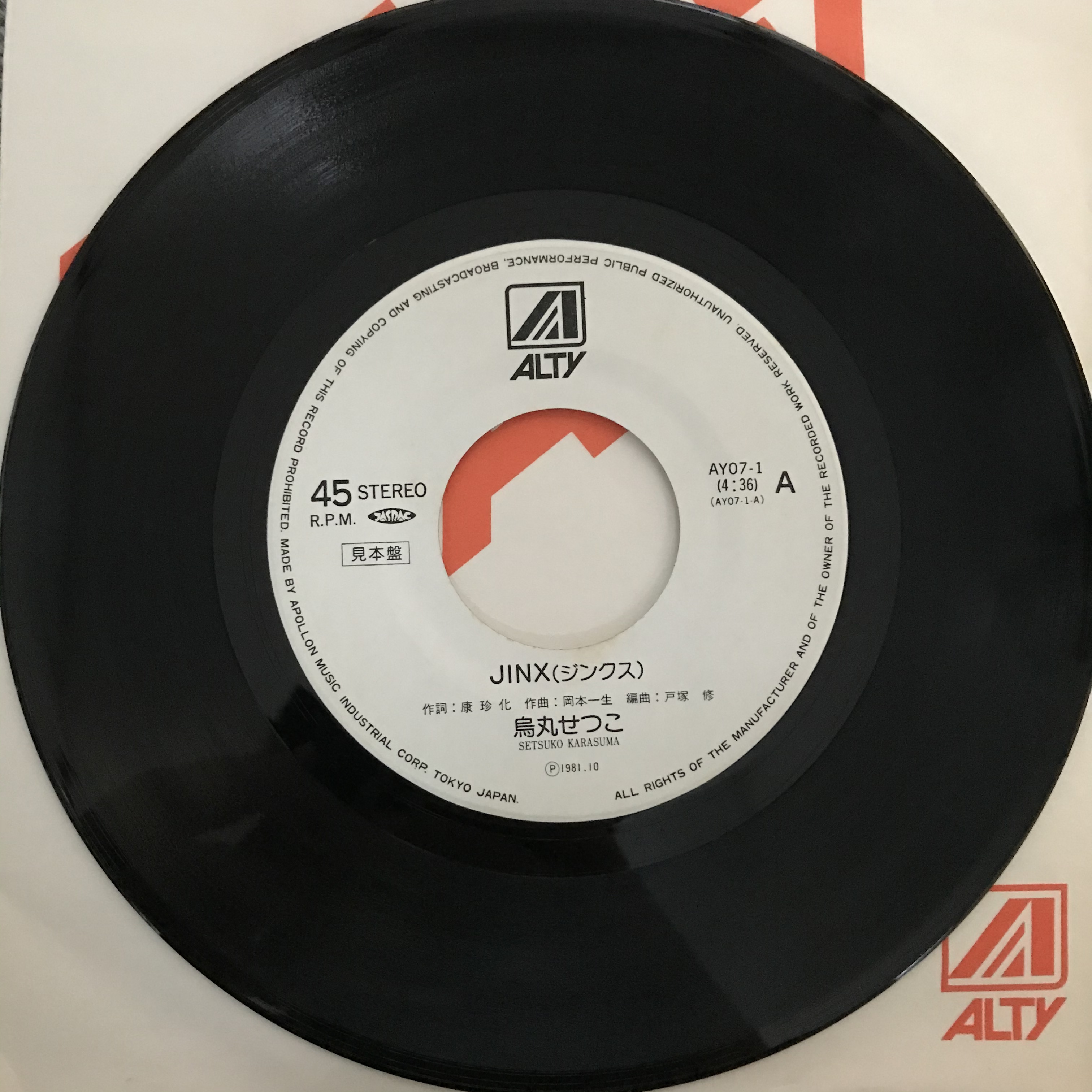 烏丸せつこ Jinx Big Birdを待たないで Passtime Records パスタイム レコード