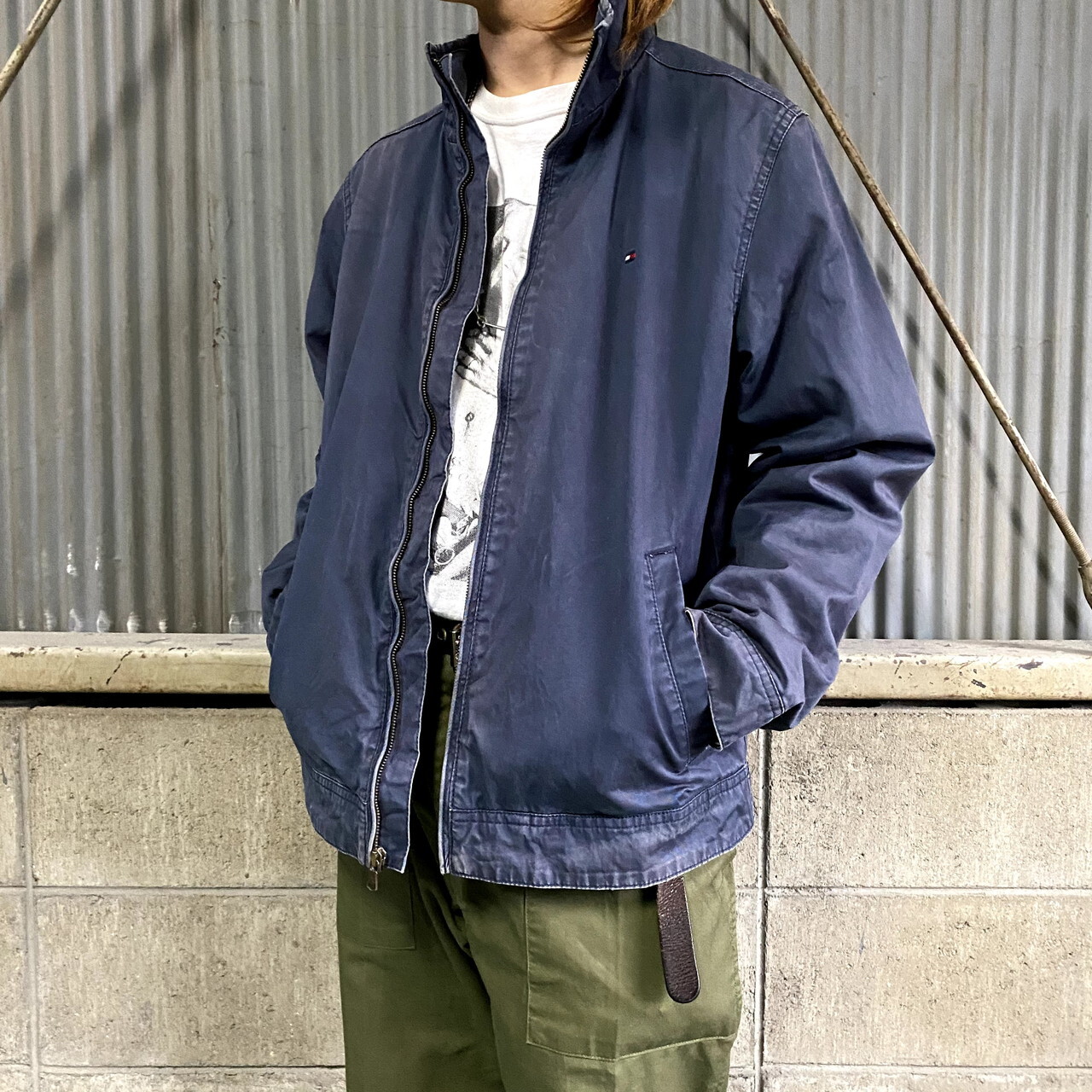訳あり特価 Tommy Hilfiger トミーヒルフィガー スイングトップ メンズm 古着 チェックライナー コットンジャケット ネイビー 紺色 スタンドカラー ブルゾン ジャケット Al Cave 古着屋 公式 古着通販サイト 訳あり特価 Tommy Hilfiger トミーヒルフィガー スイングトップ メンズm 古着 チェックライナー コットンジャケット ネイビー 紺色 スタンドカラー ブルゾン ジャケット Al Cave 古着屋 公式 古着通販サイト