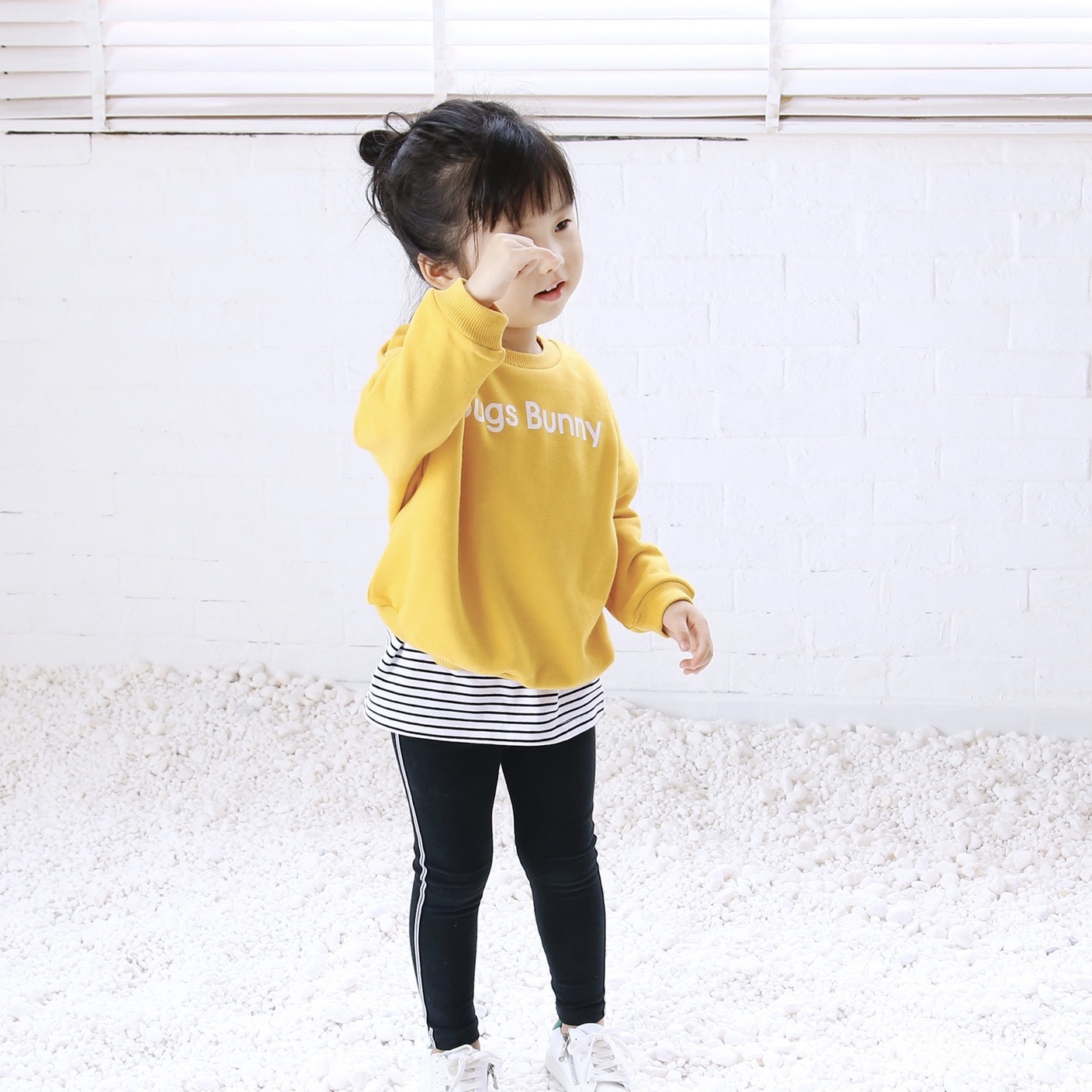 親子コーデ マスタードイエローラビットスウェットトレーナー キッズサイズ Remilkids 親子コーデ マスタードイエローラビットスウェットトレーナー キッズサイズ Remilkids