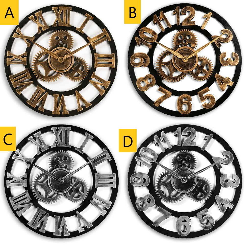 ギア 歯車 工業的 デザイン ウォールクロック シンプル 種類豊富 限定数 時計 インテリア Clock クロック 壁掛け ウォール ウォッチ オシャレ Clock Flog