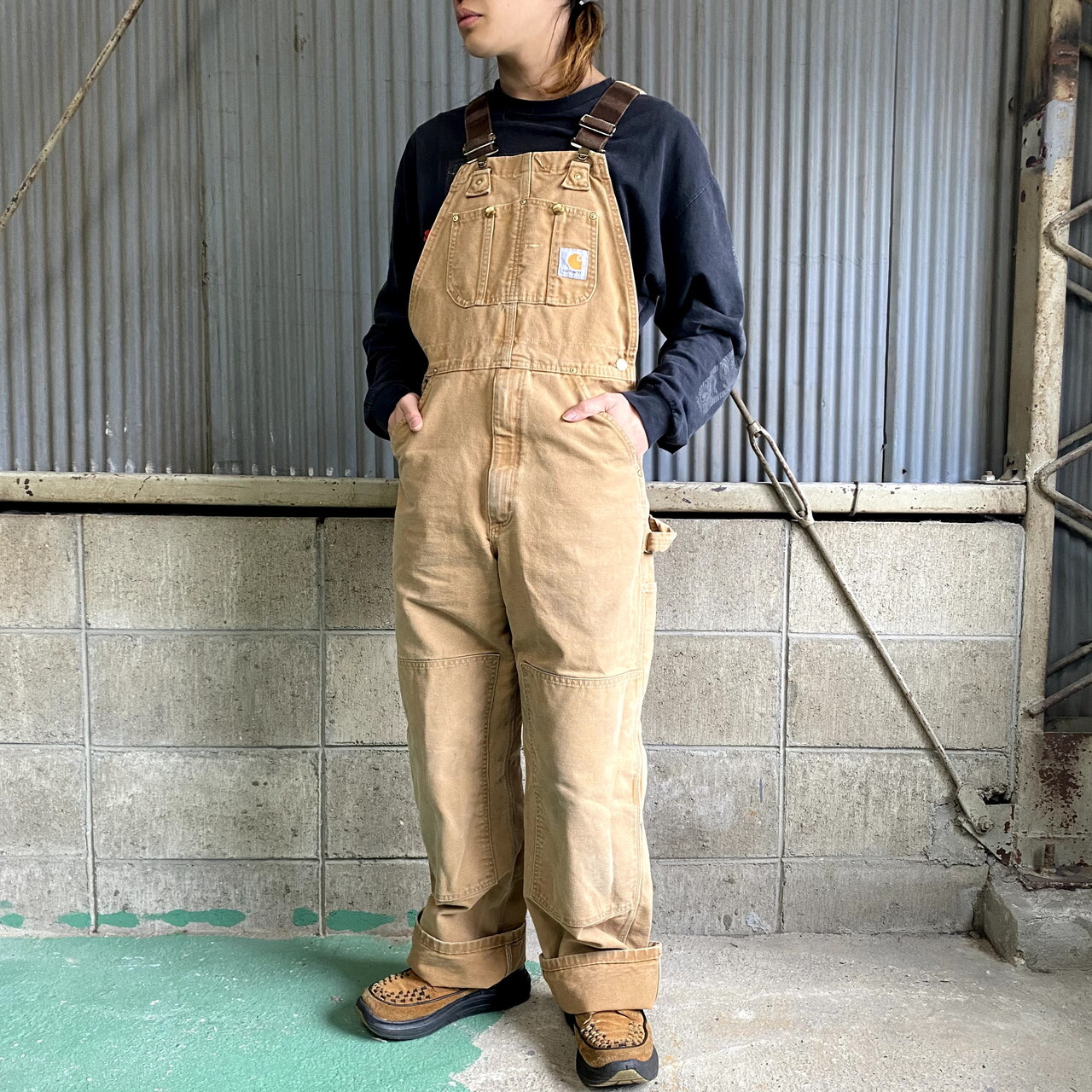 新品未使用 カーハート CARHARTT オーバーオール サロペット 白-