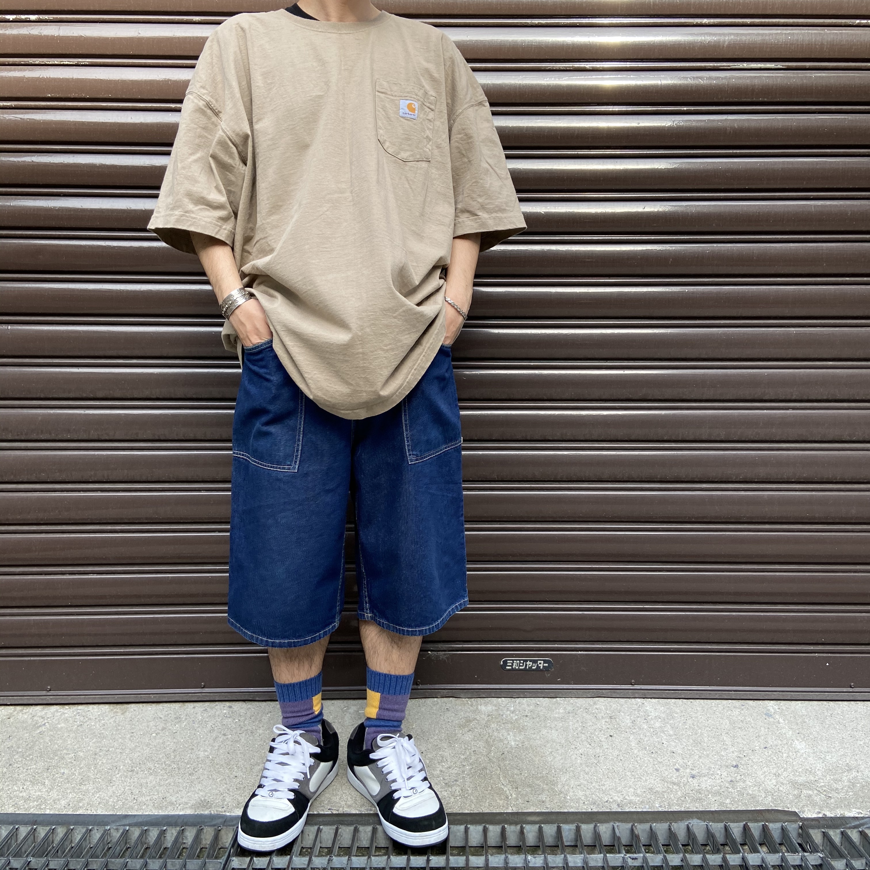 送料無料 Sean John ショーンジョン デニムショートパンツ W30 ストリート 古着屋 Uan