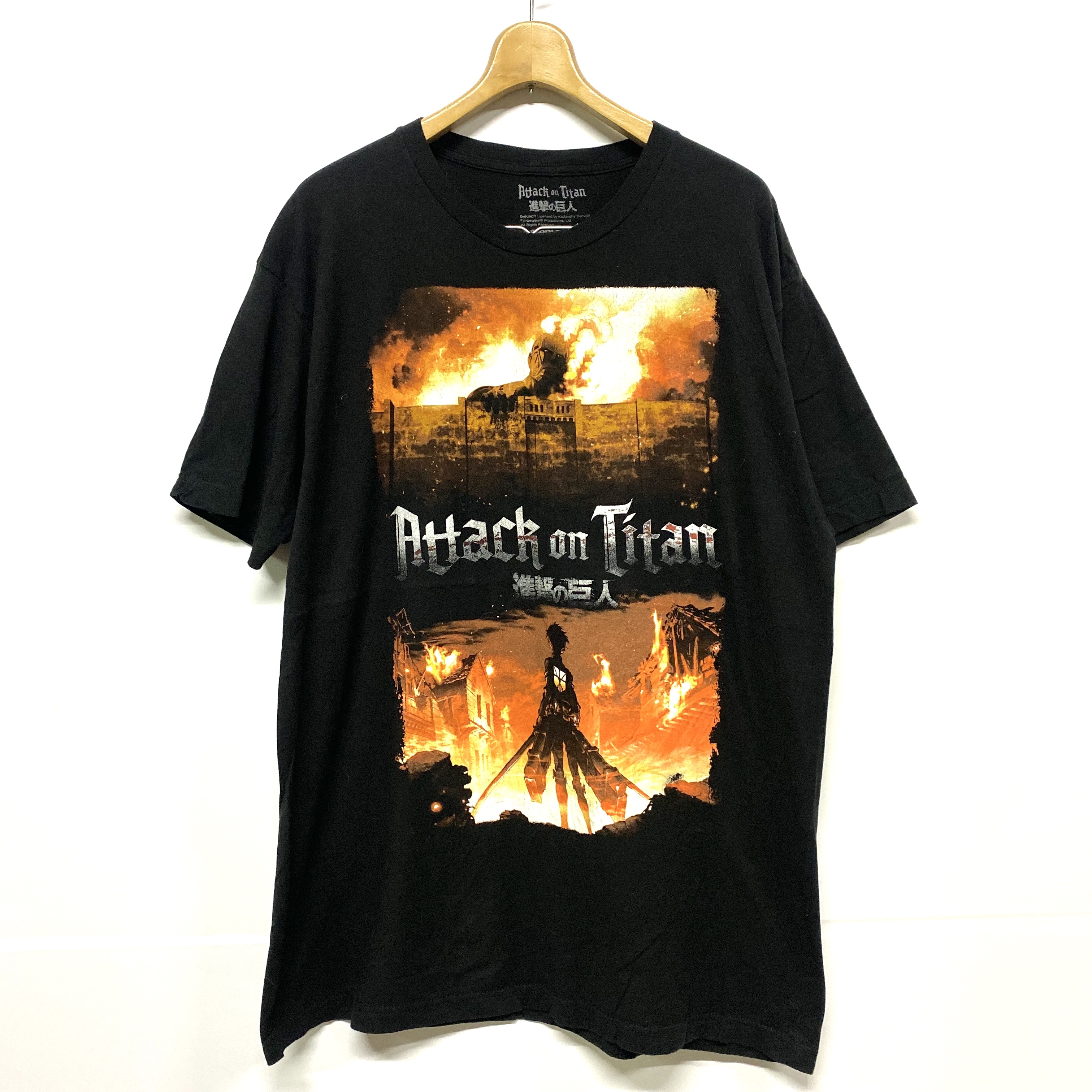 進撃の巨人 Attack On Titan アニメtシャツ キャラクタープリントtシャツ Xl Ripple Junction Tシャツ Cave 古着屋 公式 古着通販サイト