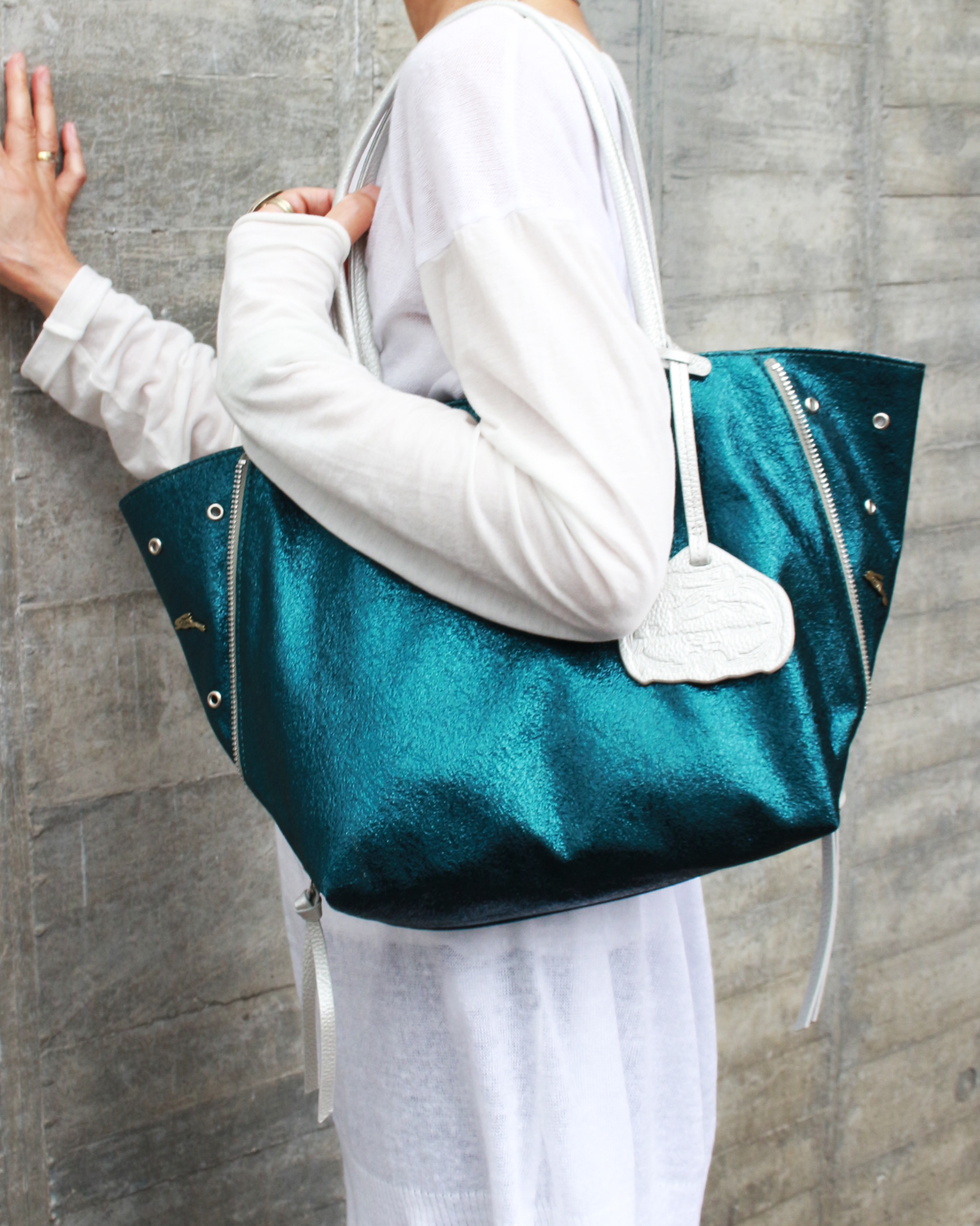 Gls 0347mau ターコイズブルー トートバッグ Osam Onlineshop