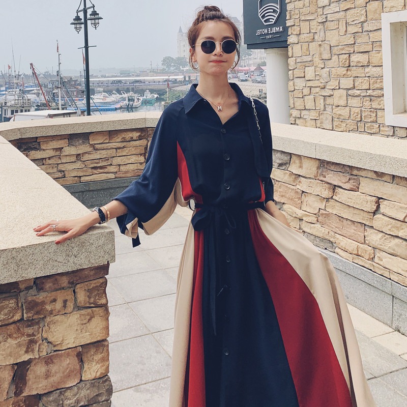 トリコロール色ワンピース 大きいサイズあり Club Zanetty