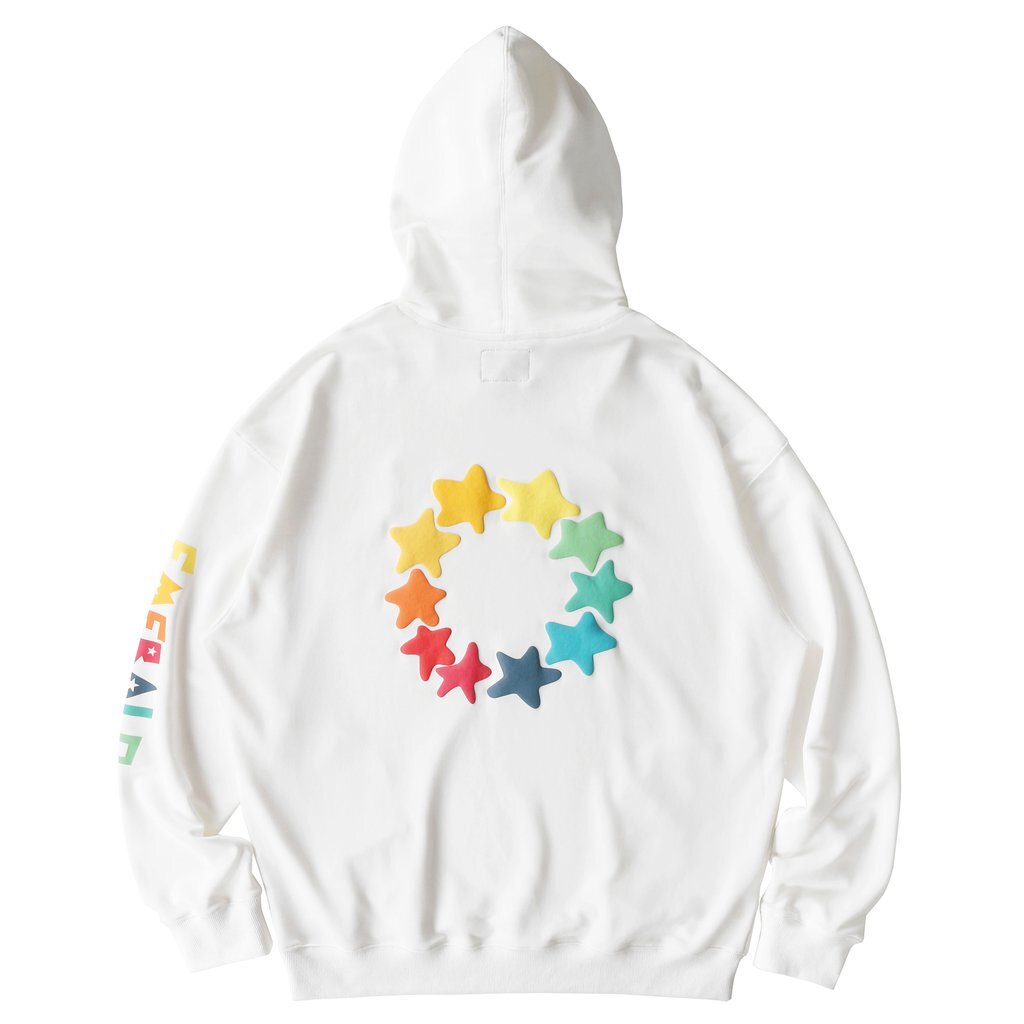 Maison Emerald Colorful Star Hoodie メゾンエメラルド パーカー トップス Maisonemerald Salute Evaemob 上海 中国 韓国 ストリート ブランド Colors