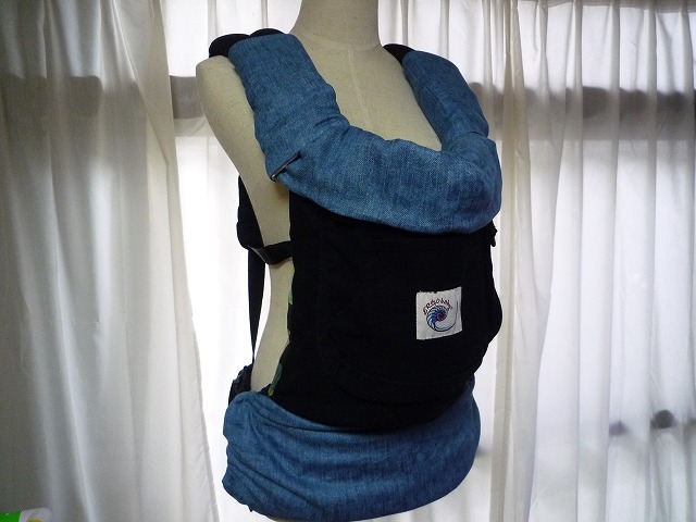 よだれカバーセット 収納カバー 首回りカバーよだれパッド サッキングパッド 抱っこ紐 エルゴ アダプト ３６０ オムニ デニム調ダブルガーゼ P Ship