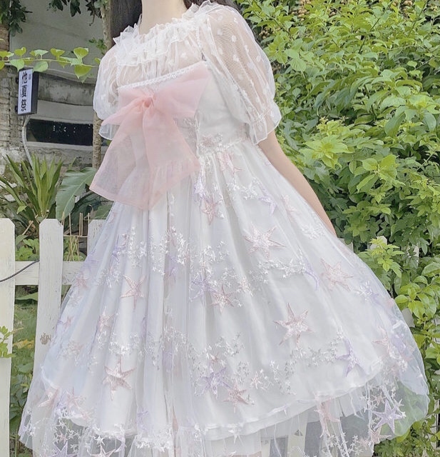 パステルシフォンストラップワンピース Dolly Clock