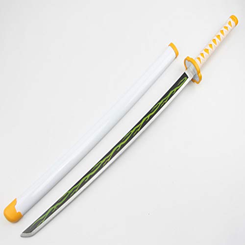 jpcs 我妻善逸 刀 鬼滅 日輪刀 ときとう むいちろう にちりんとう コスプレ かたな 原版 104cm きめつのやいば 日本刀 模造刀 abs刀 鬼殺隊 丸形鞘 剣 グッズ コレクション az japan classic store
