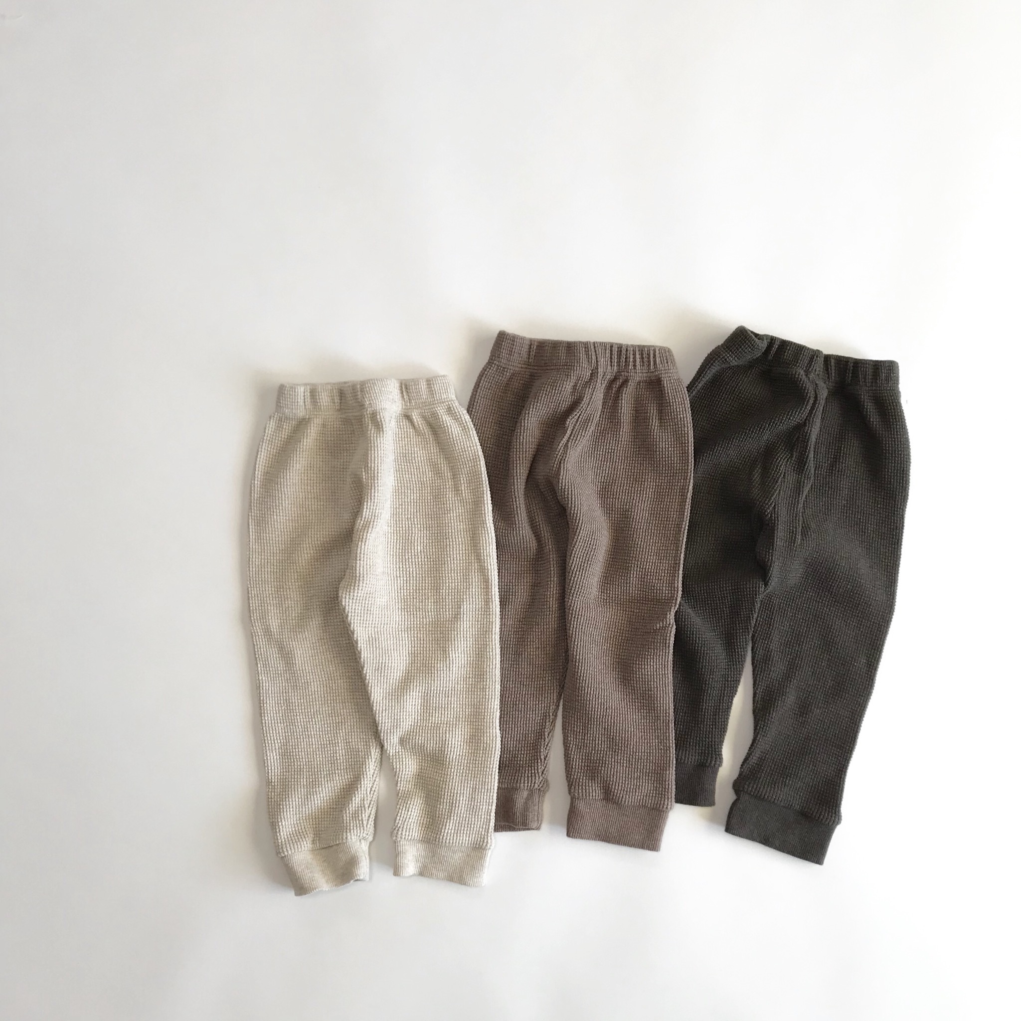 ワッフルパンツ 韓国子供服 Bisque びすく
