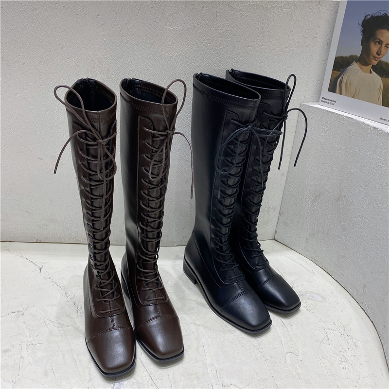 レースアップロングブーツ Tm0417 Teddymoon