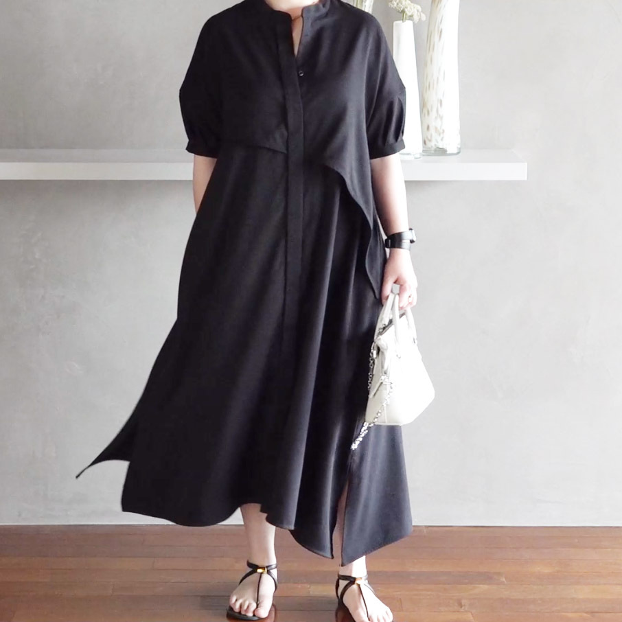 完売 予約商品 2枚仕立てシャツワンピース Op001 K Closet