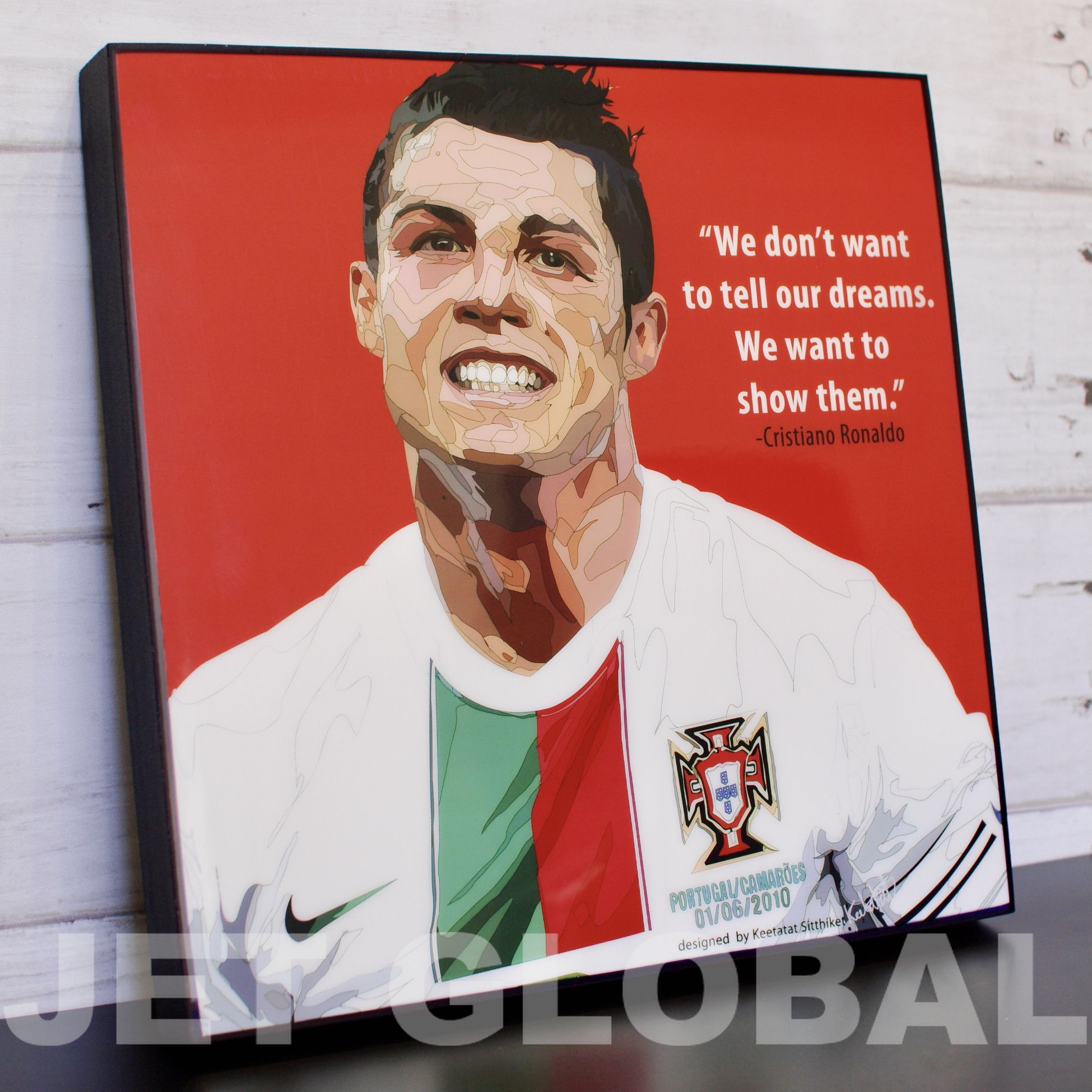 クリスティアーノ ロナウド Ronaldo Portugal Lサイズ 52cm Paps So0007 ポップアートパネル フレーム公式通販サイト 商品数1000点超え