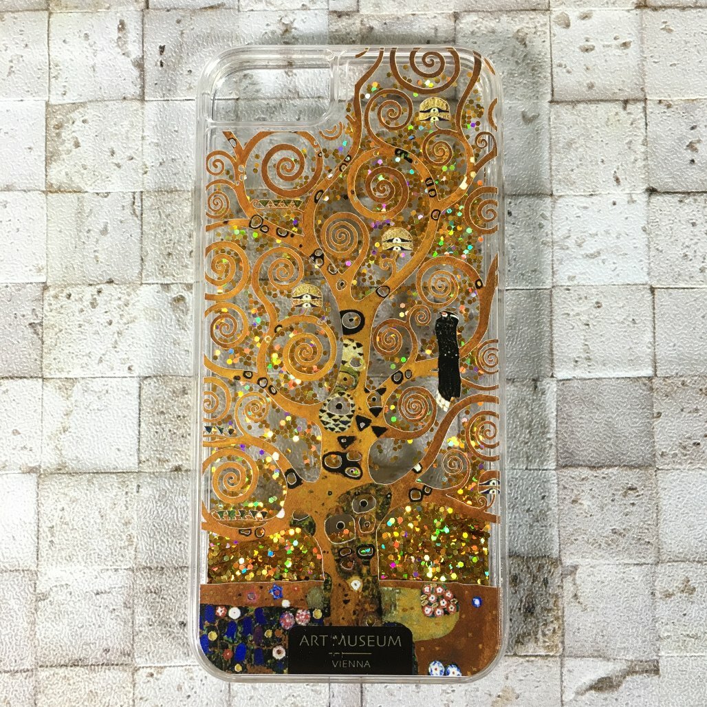 Artify Iphone Se 第２世代 6 6s 7 8 グリッターケース クリムト 生命の樹 ゴールド Aj Klimt World