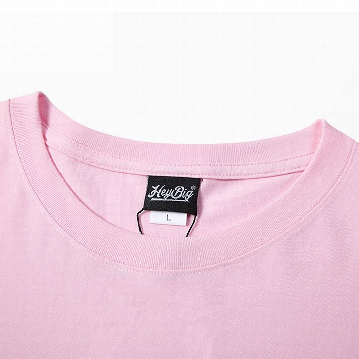 ユニセックス 長袖 Tシャツ 韓国ファッション メンズ レディース プリント ピンク ラウンドネック オーバーサイズ 大きいサイズ ストリート Tbn Mamos マモス ストリートファッションならお任せ 韓国ファッションがお好きな方も要チェックです