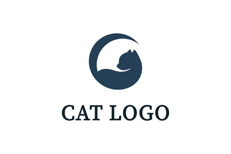 ロゴマーク ねこ 動物 猫カフェをイメージしたロゴデザイン Creative Owner クリエイティブなビジネスオーナーのためのデザインストア