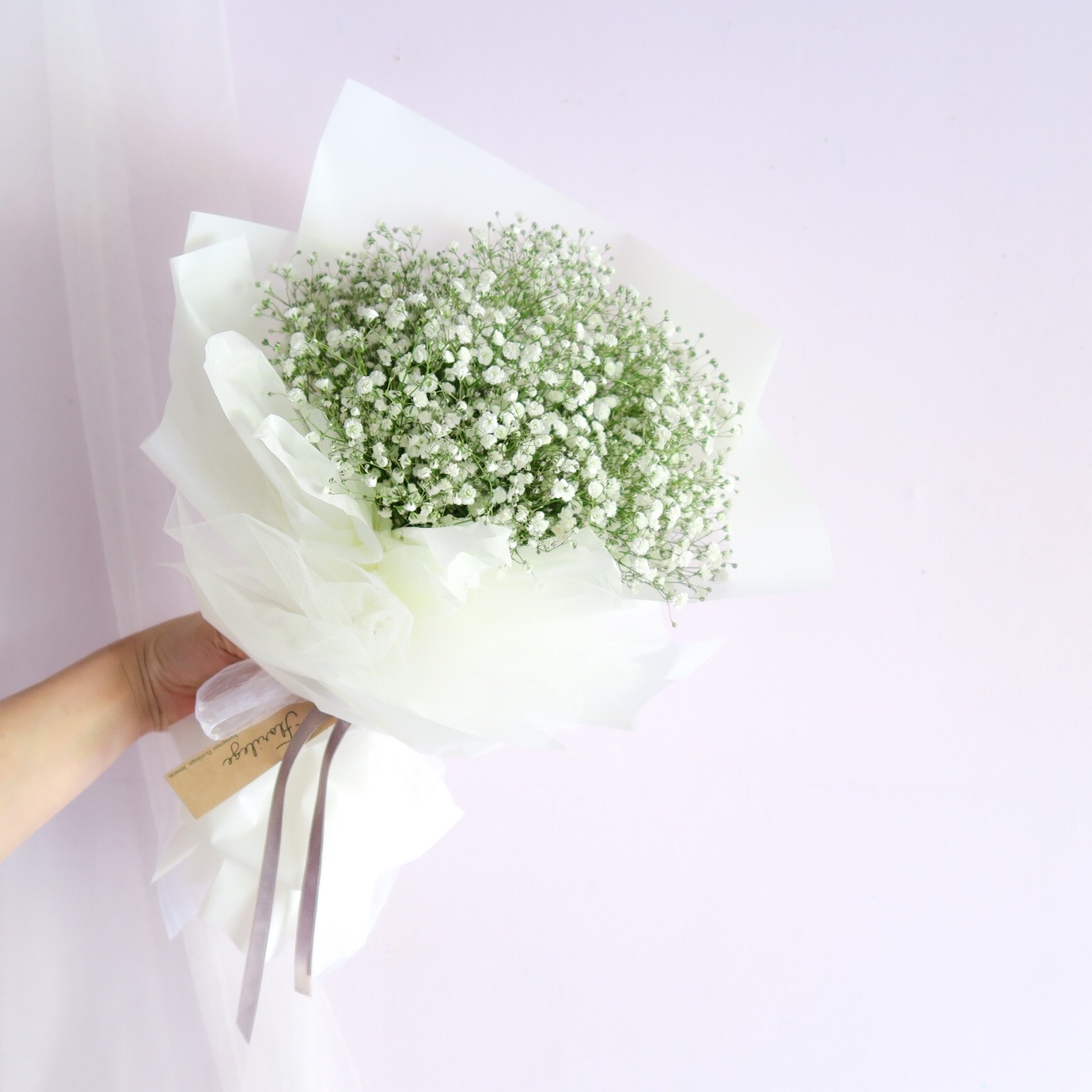 White Baby S Breath Bouquet ホワイトかすみそう花束 Florilege