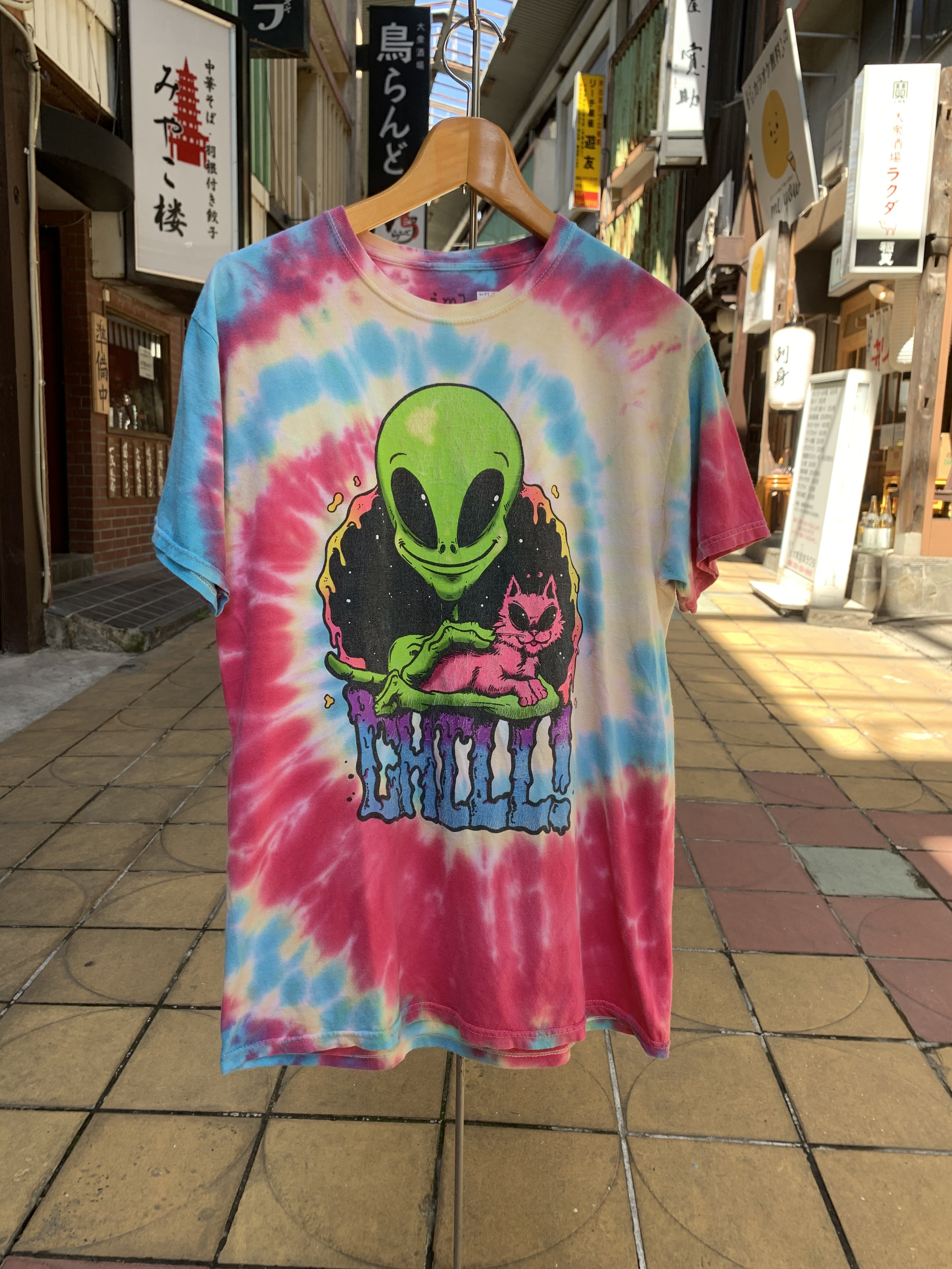 Chill Alien エイリアン 宇宙人 Tシャツ M 水戸 古着屋 マジカル