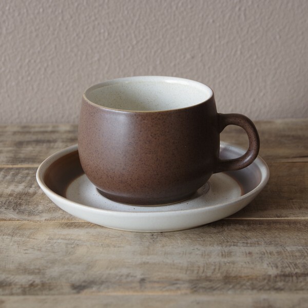 デンビー Denby コーヒーカップ ソーサー レトロモダン シンプル ブラウン 1 5 アンティーク イギリス ビンテージ 食器 陶器 Flohmarkt フローマルクト